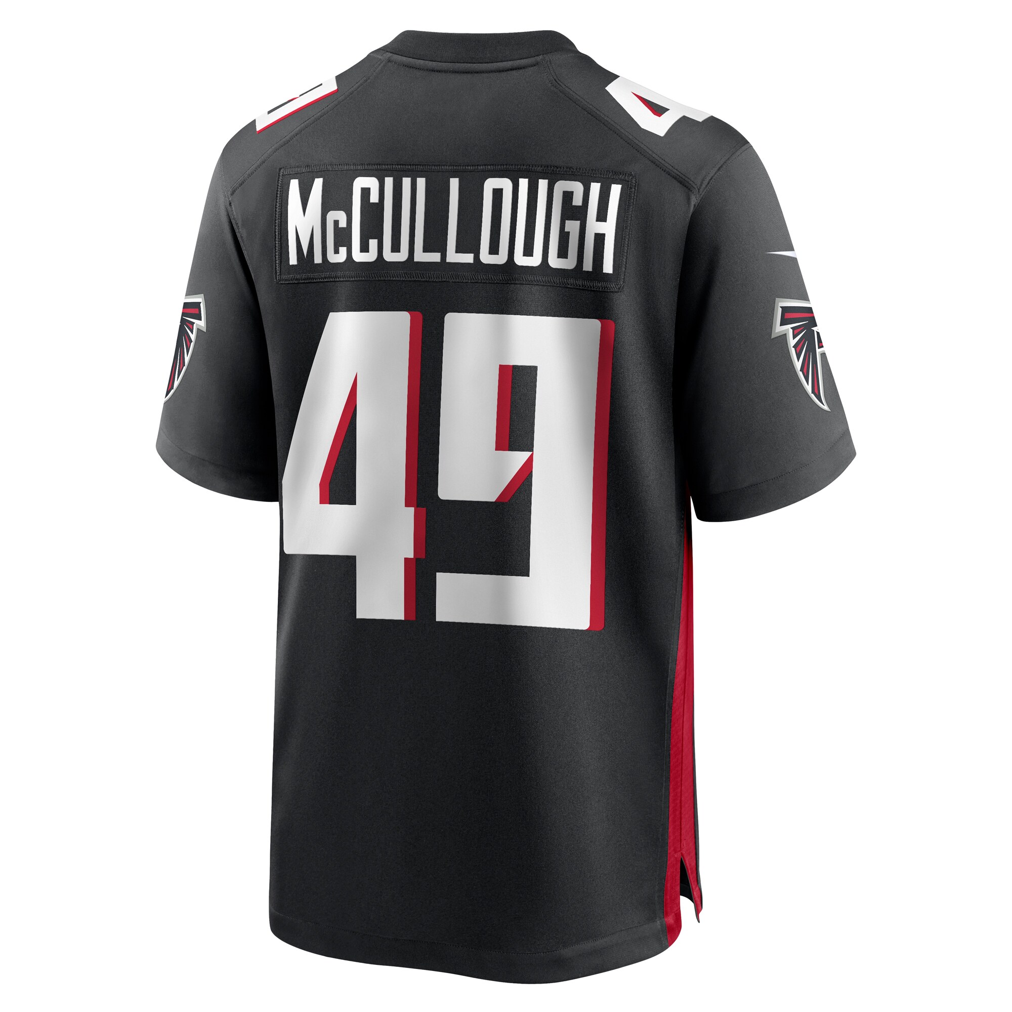 Liam McCullough Atlanta Falcons  Team Game Jersey -  Black
