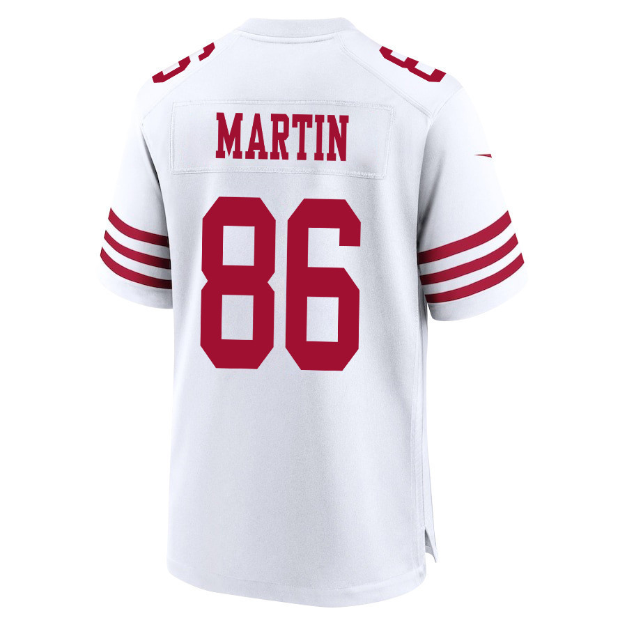Tay Martin 86 San Francisco 49ers Super Bowl LVIII Patch Game Men Jersey - White