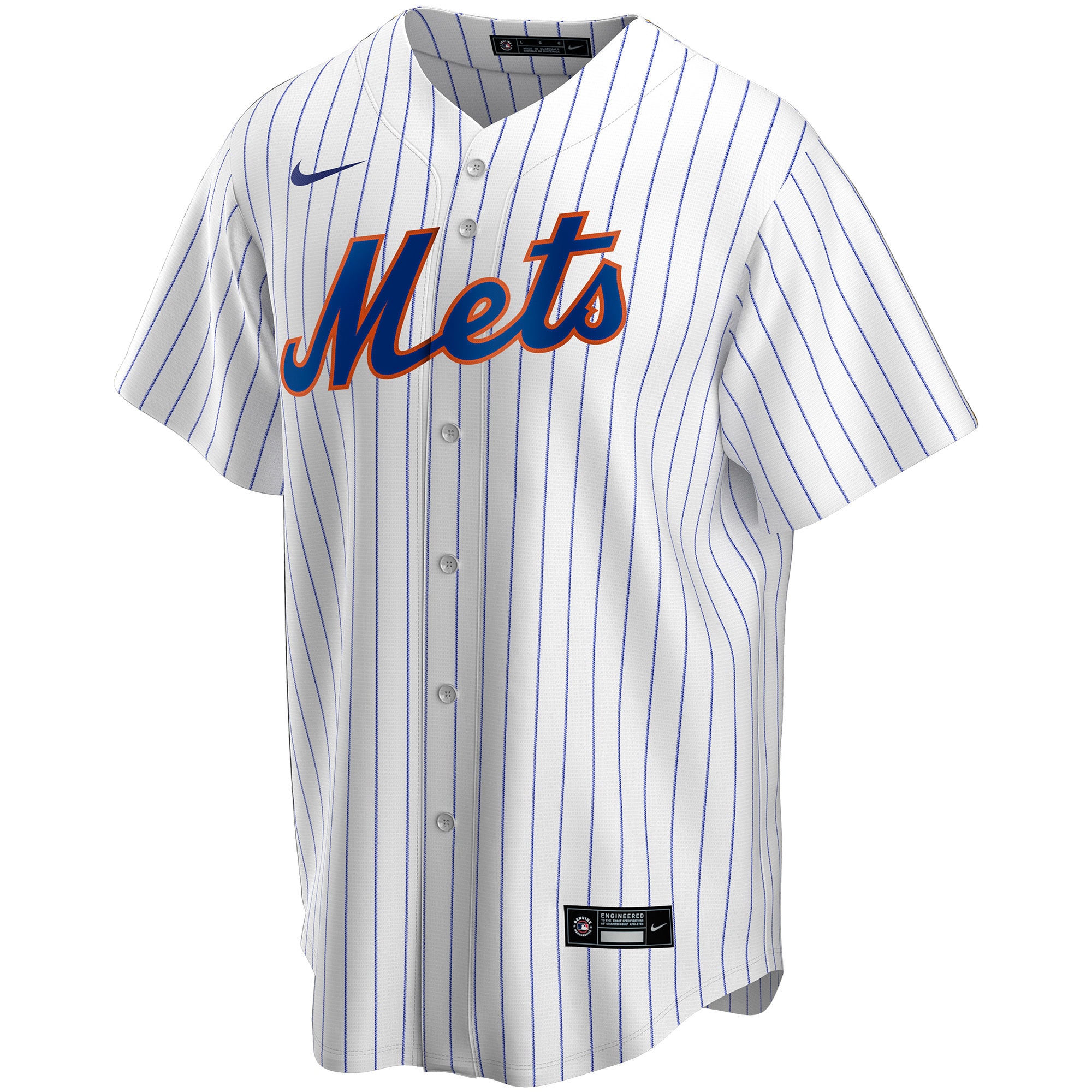 New York Mets  Home Replica Custom Jersey - White