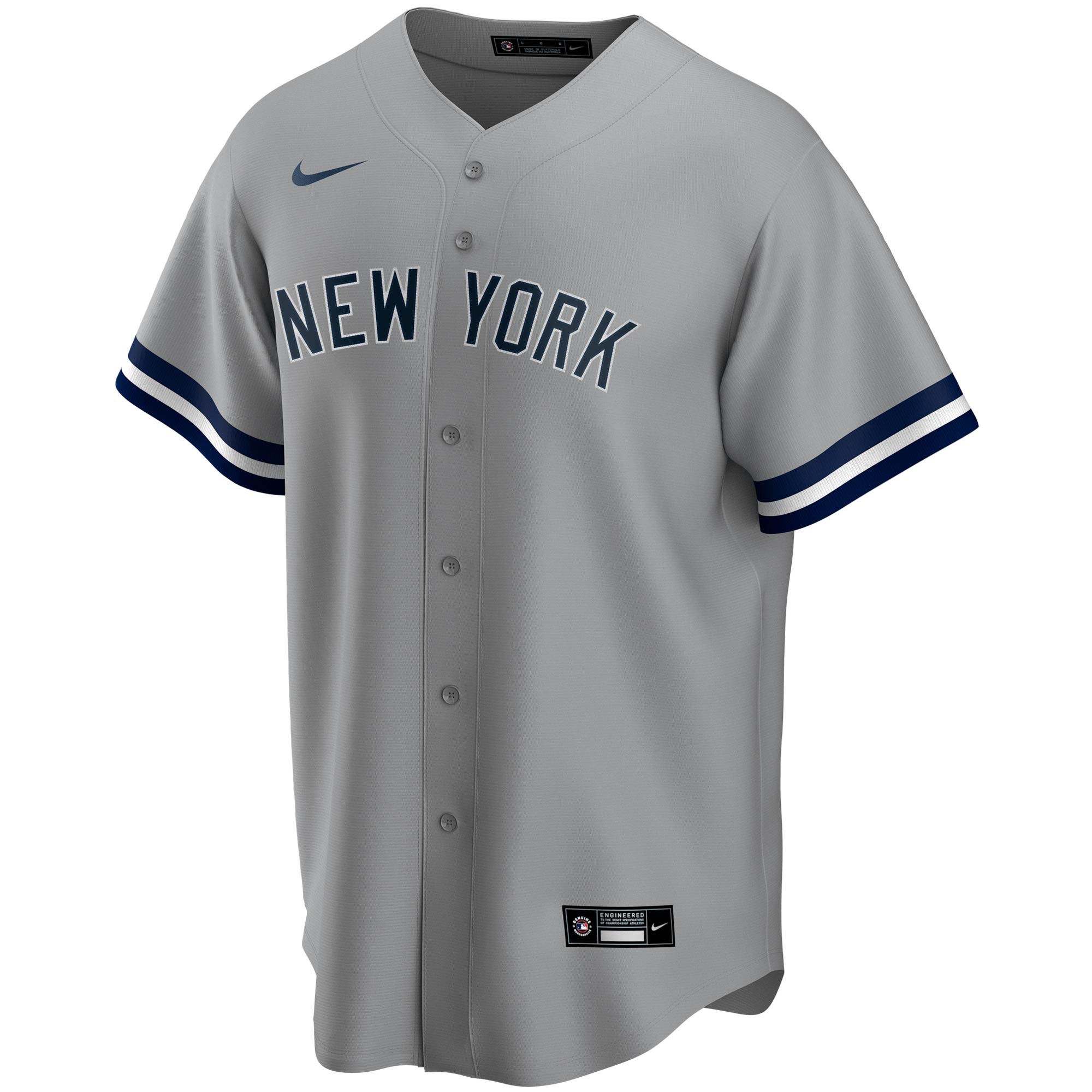 Derek Jeter New York Yankees  Road Replica Player Jersey - Gray