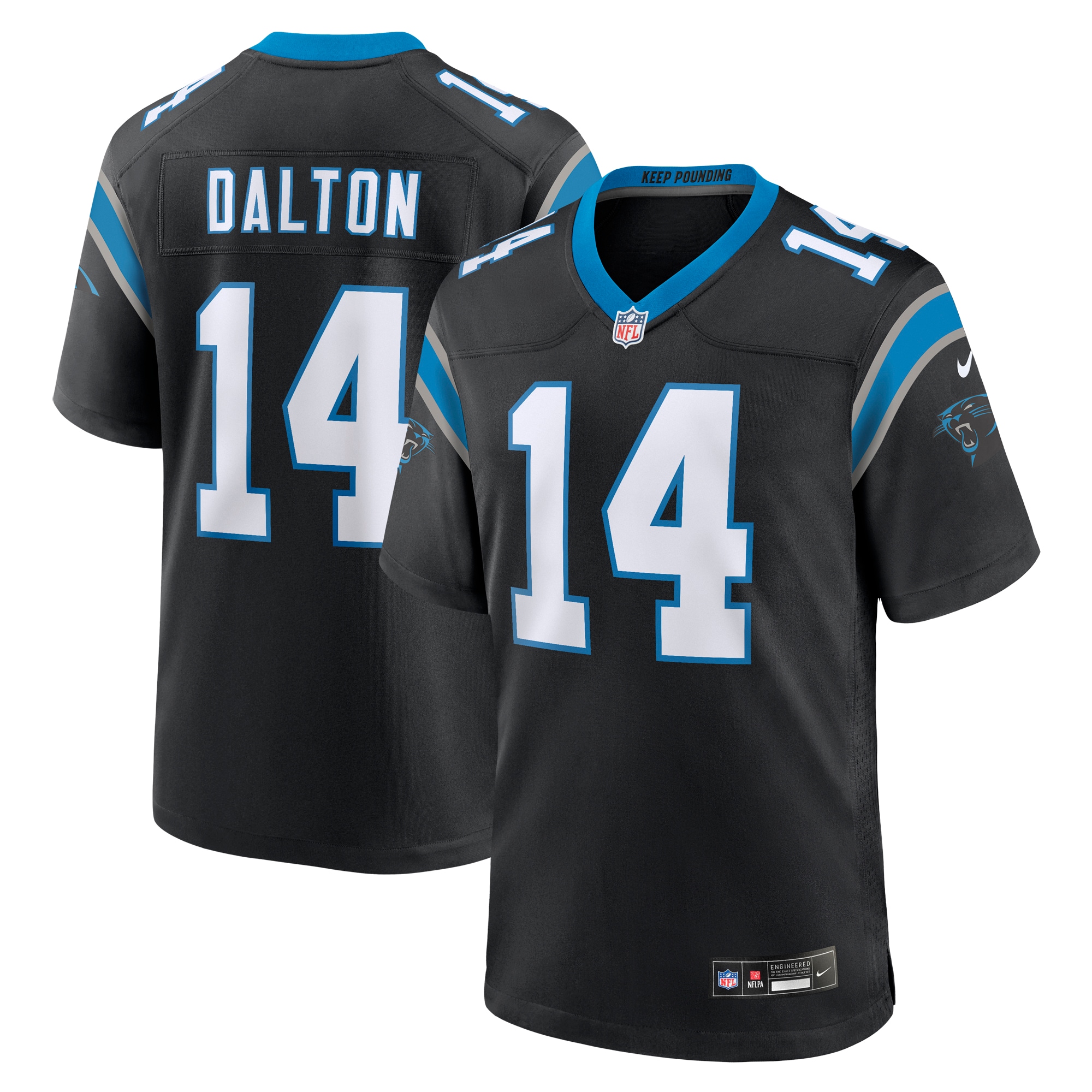 Andy Dalton Carolina Panthers  Team Game Jersey - Black