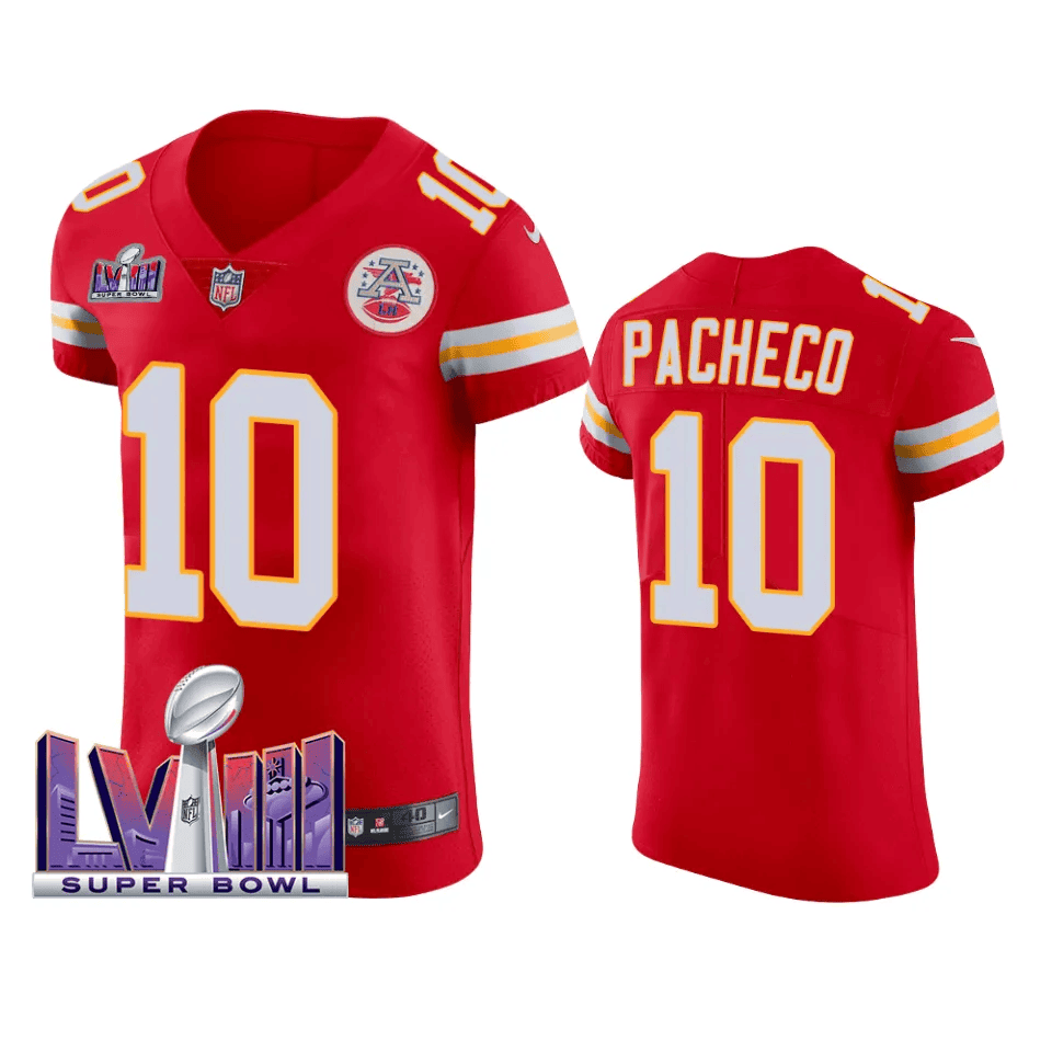Isiah Pacheco 10 Kansas City Chiefs Super Bowl LVIII Vapor Elite Jersey