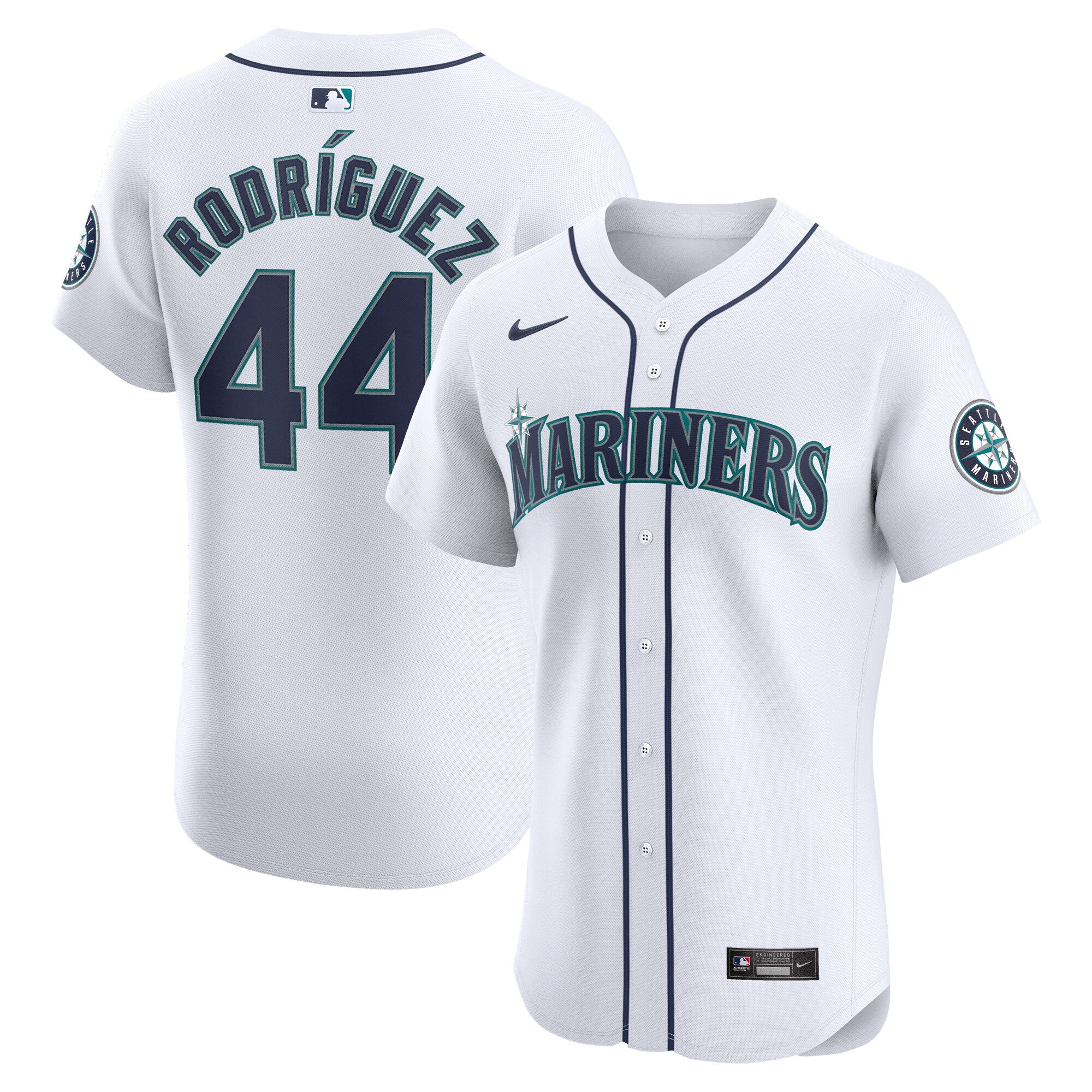 Julio Rodr\u00c3\u00adguez Seattle Mariners Home Elite Player Jersey - White