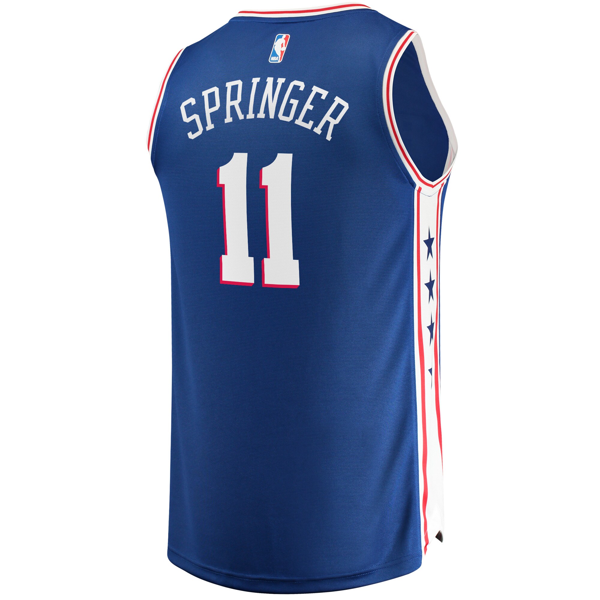 Jaden Springer Philadelphia 76ers Fanatics Fast Break Replica Jersey Royal - Icon Edition