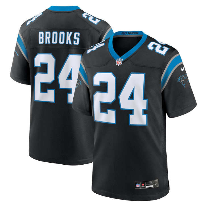 Jonathon Brooks Carolina Panthers 2024 Game Jersey - Black