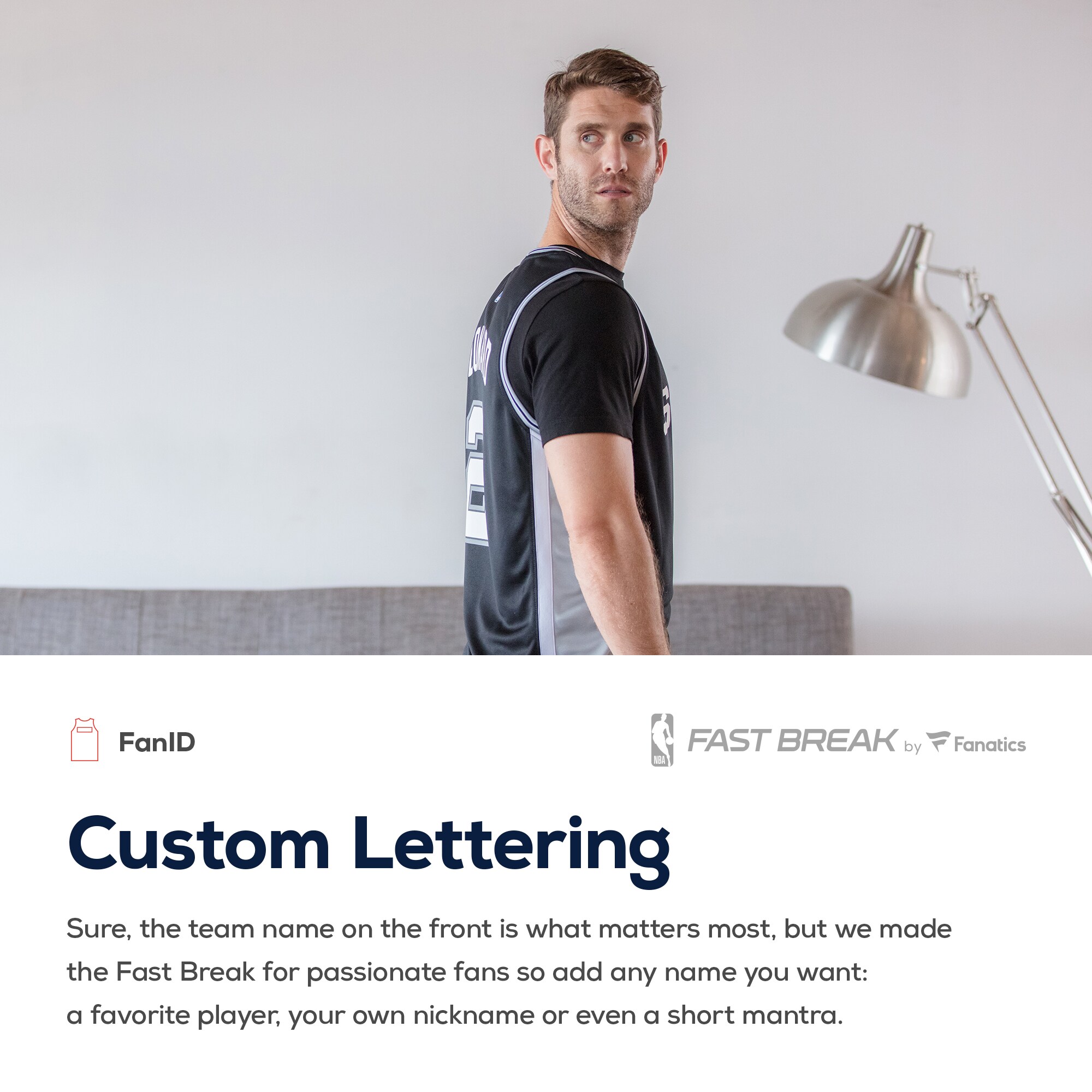 San Antonio Spurs Fanatics Youth Fast Break Custom Replica Jersey Black - Icon Edition