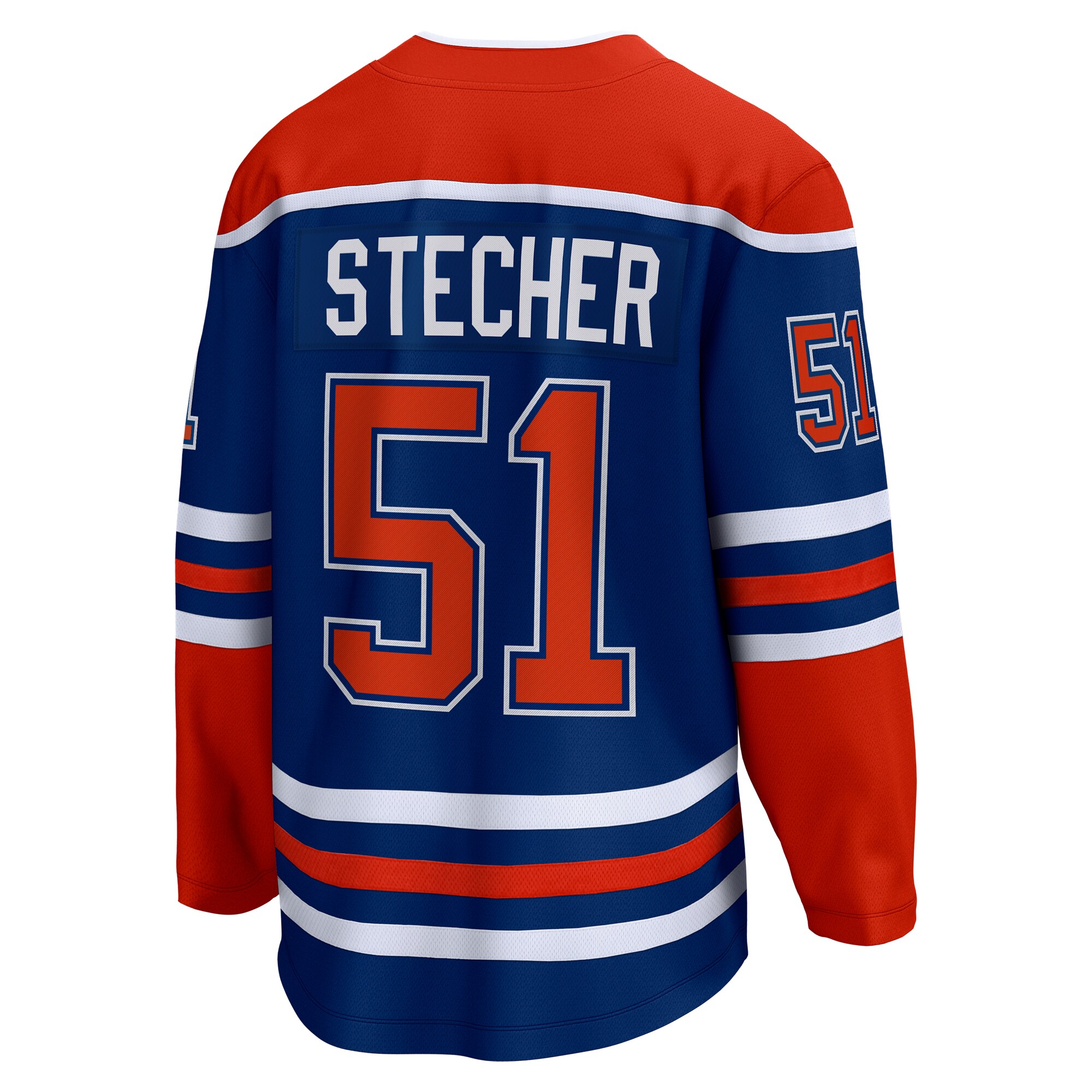 Troy Stecher Edmonton Oilers Fanatics Home Premier Breakaway Player Jersey - Royal