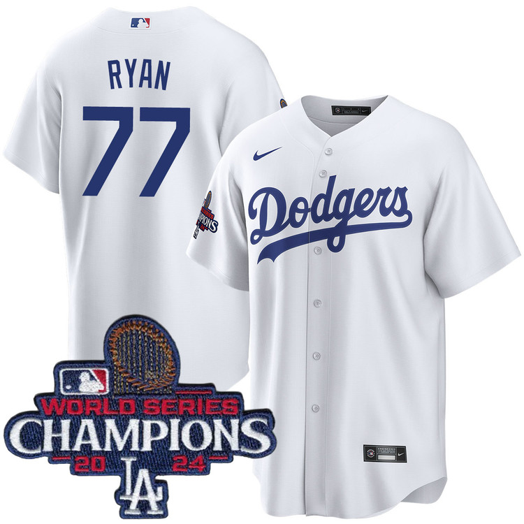 River Ryan Los Angeles Dodgers Home World Series Champions Jersey