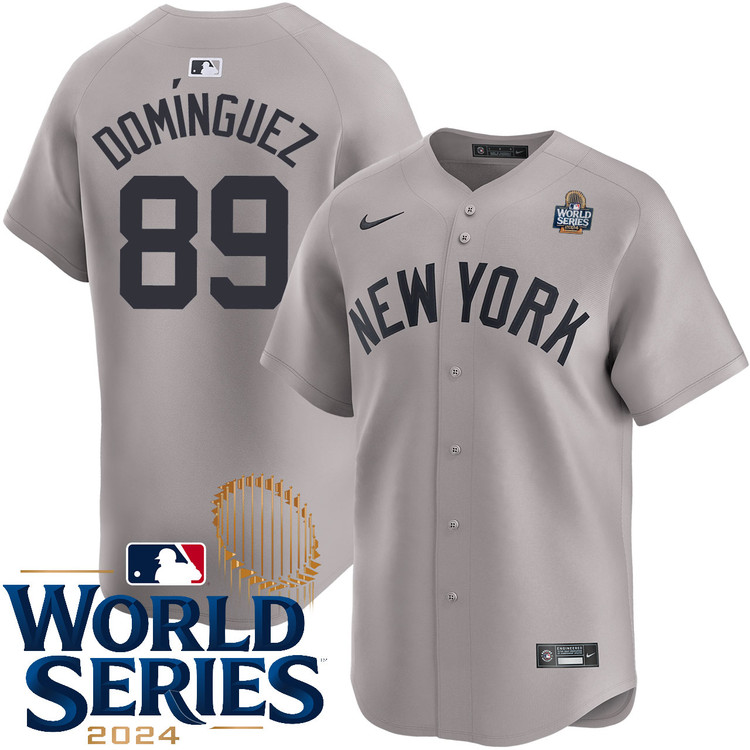 Jasson Dominguez New York Yankees Road Limited World Series Jersey