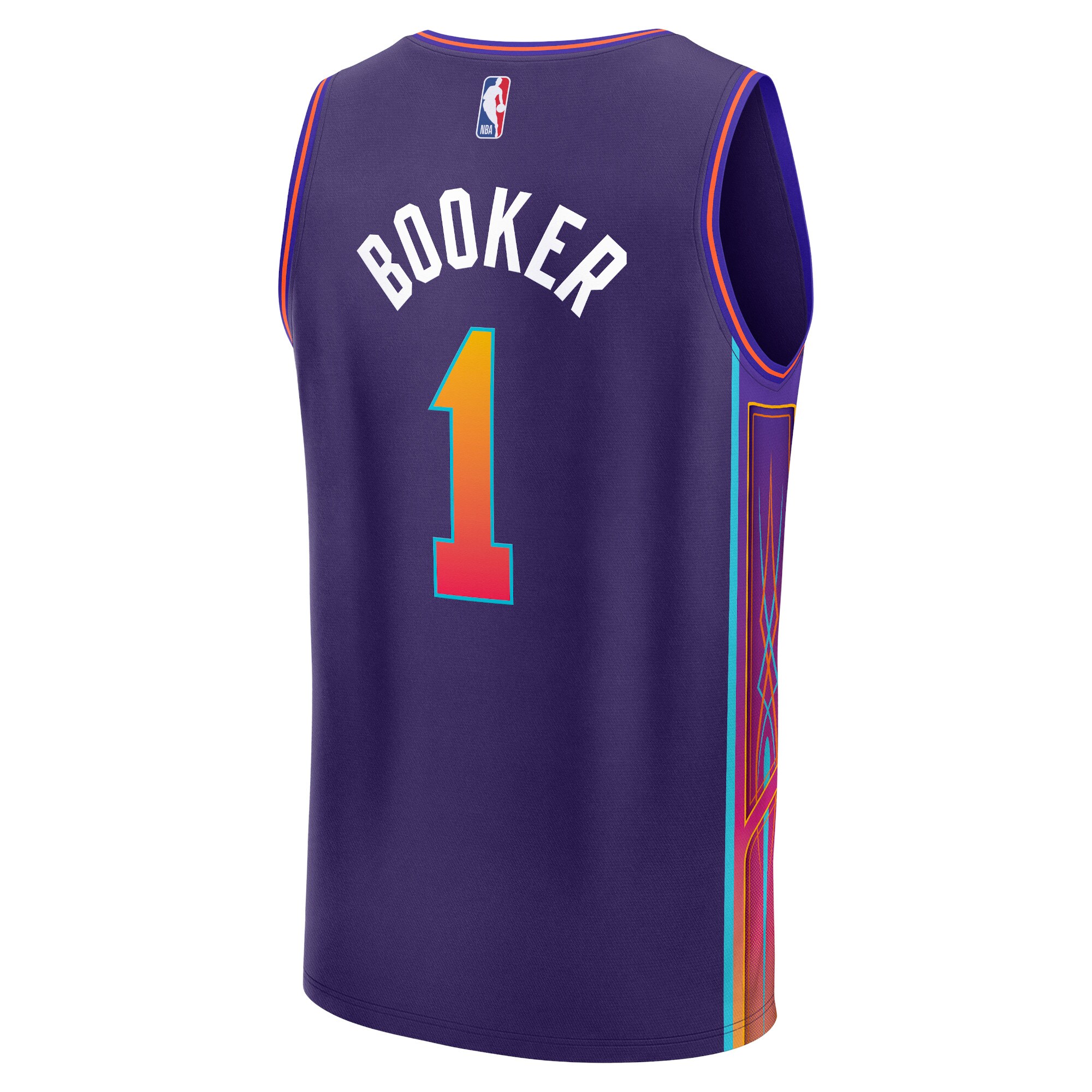 Devin Booker Phoenix Suns Fanatics Youth Fast Break Jersey - Purple - City Edition