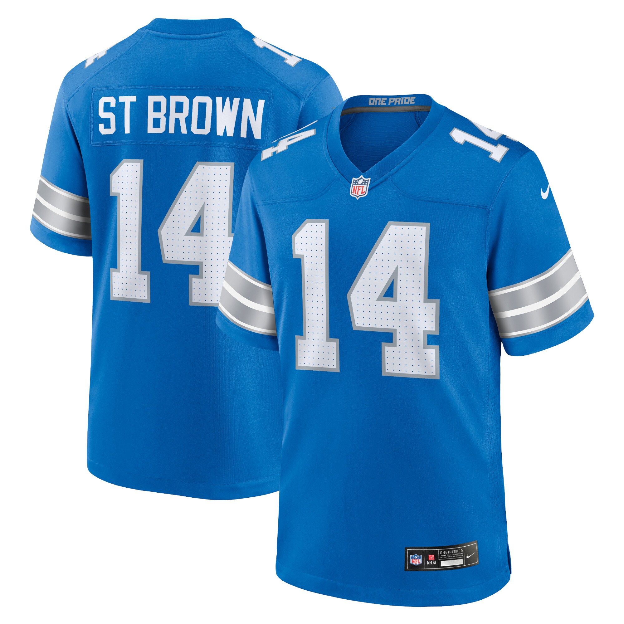 Amon-Ra St. Brown Detroit Lions  Game Jersey - Blue