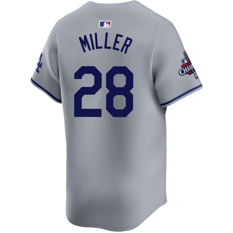Bobby Miller Los Angeles Dodgers Road Limited World Series Champions Jersey
