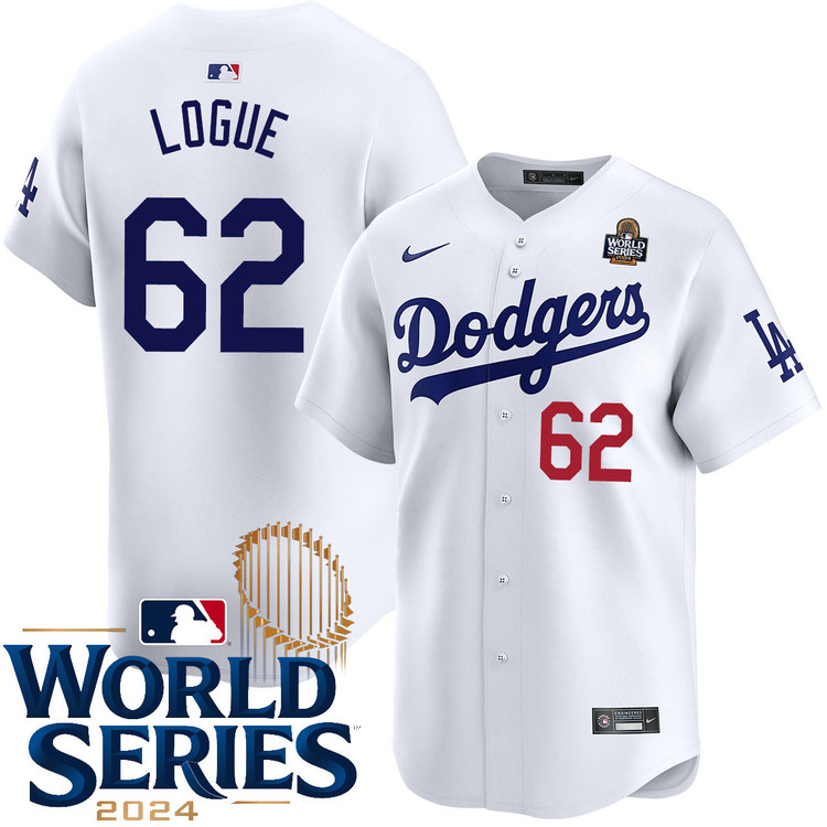 Zach Logue Los Angeles Dodgers Home Limited World Series Jersey