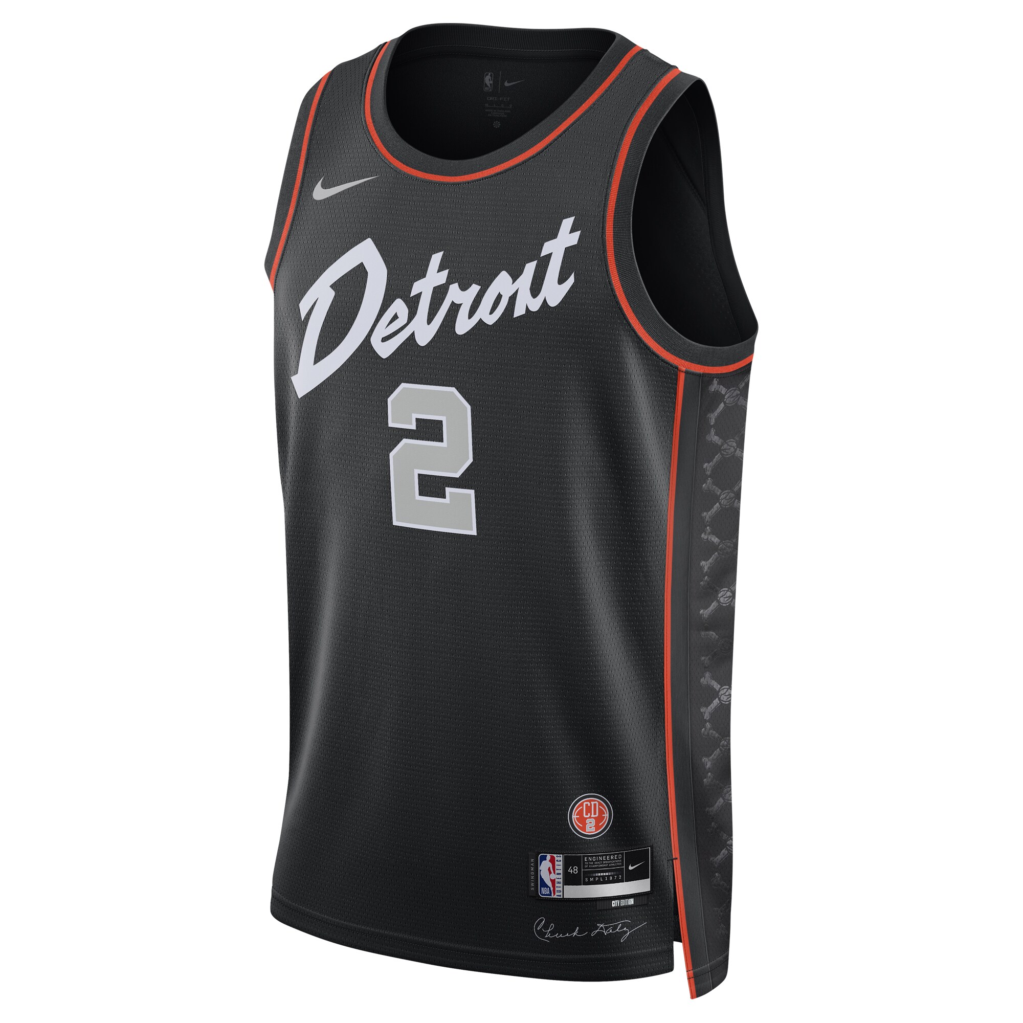 Cade Cunningham Detroit Pistons Unisex 2023\/24 Swingman Jersey - Black - City Edition