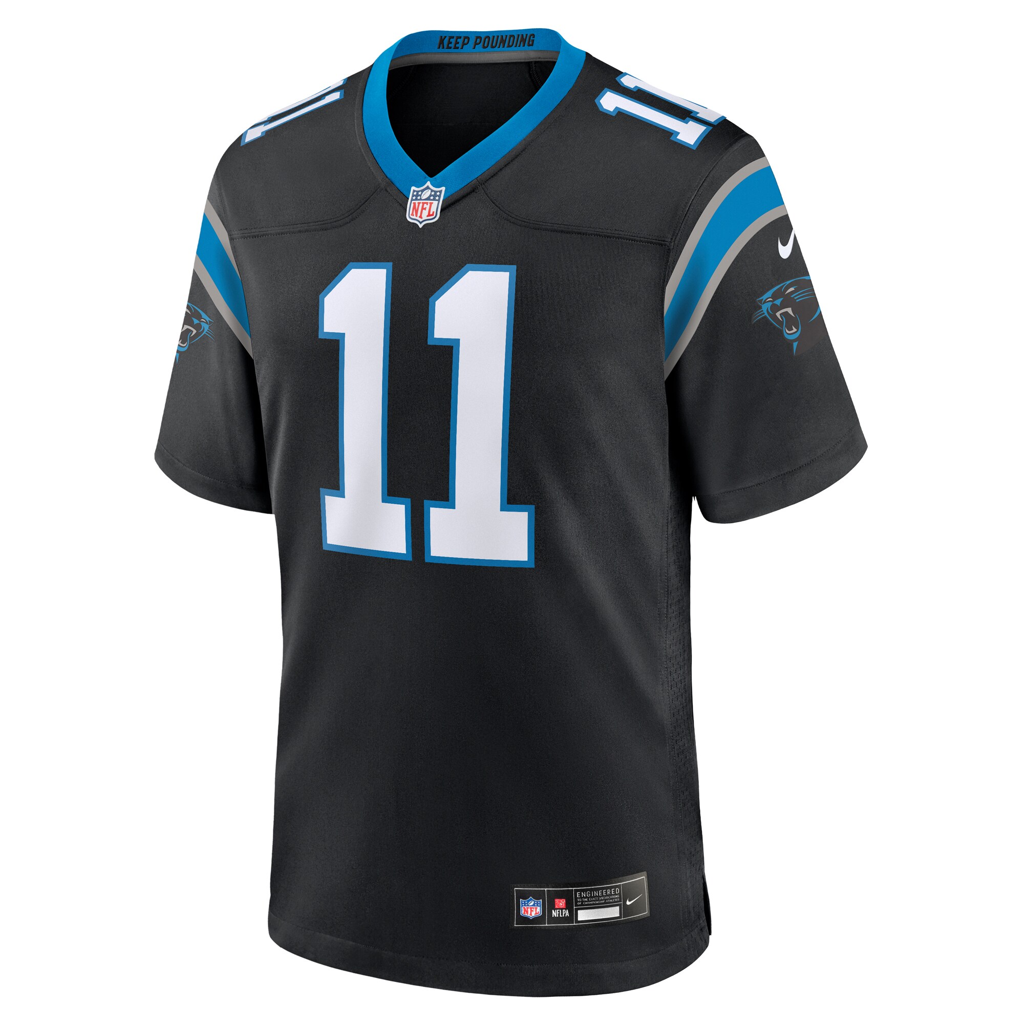 Ihmir Smith-Marsette Carolina Panthers  Team Game Jersey -  Black
