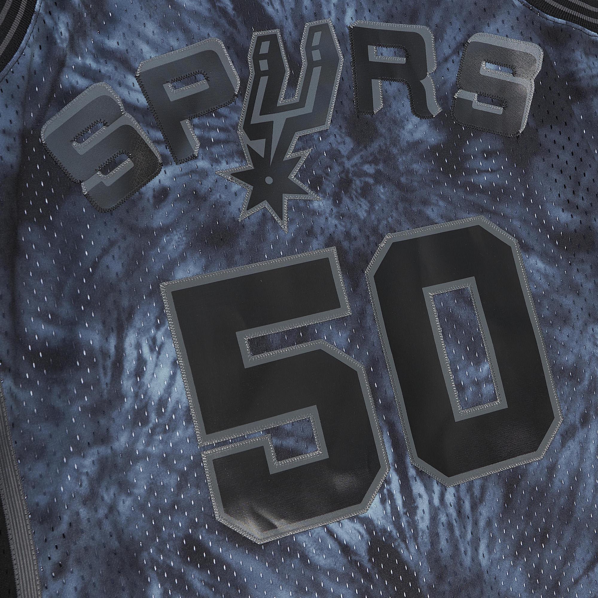 David Robinson San Antonio Spurs Mitchell & Ness Hardwood Classics 1998\/99 Tie-Dye Swingman Jersey - Black