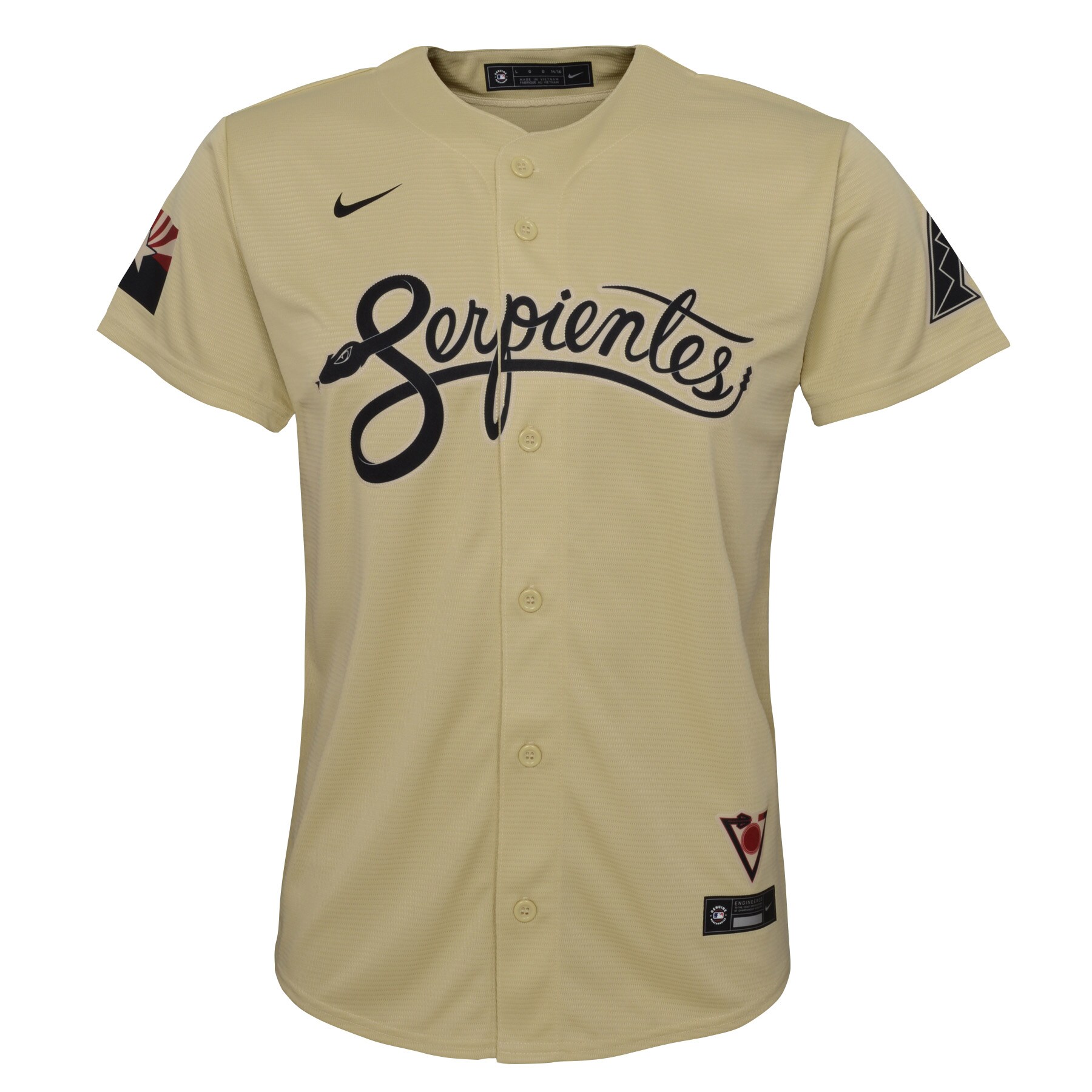 Madison Bumgarner Arizona Diamondbacks Youth City Connect Replica Player Jersey - Sand