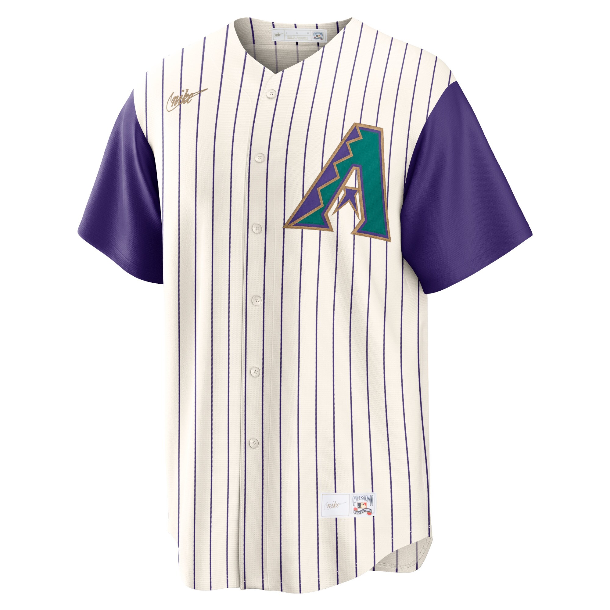 Randy Johnson Arizona Diamondbacks Alternate Cooperstown Collection Player Jersey - Cream\/Purple