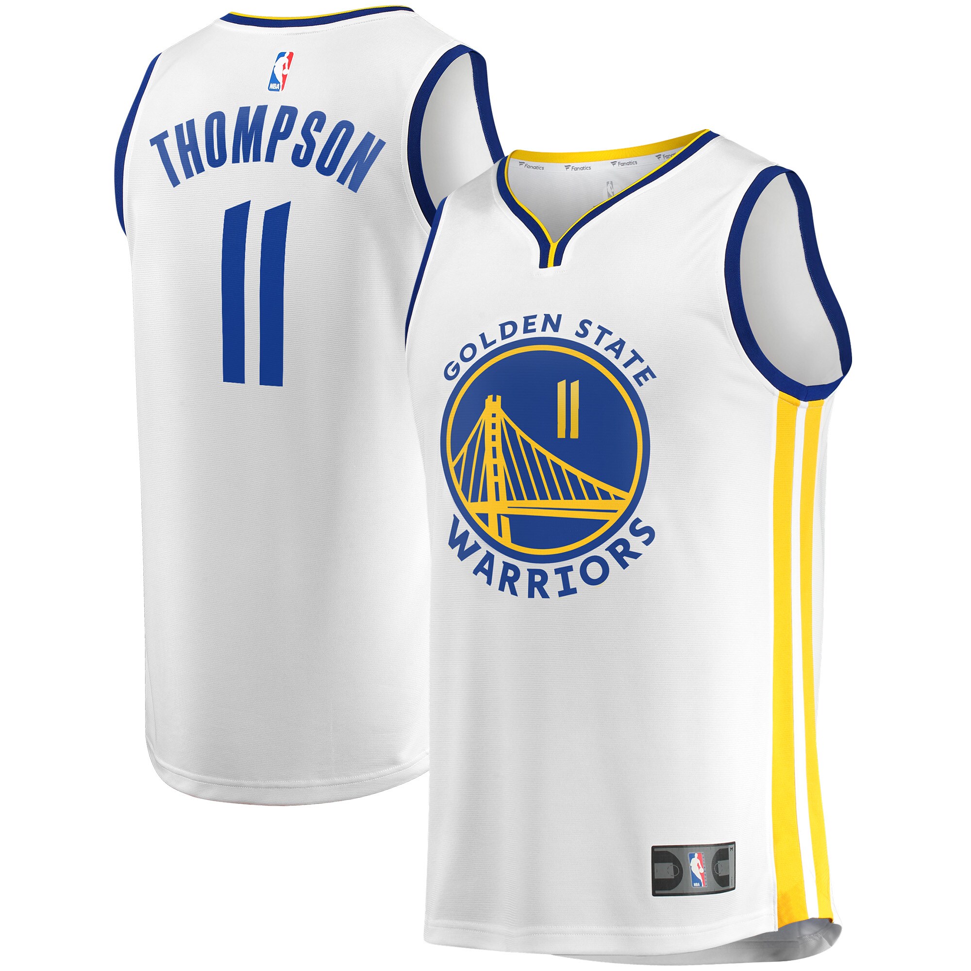 Klay Thompson Golden State Warriors Fanatics 2022\/23 Fast Break Replica Player Jersey - Association Edition - White