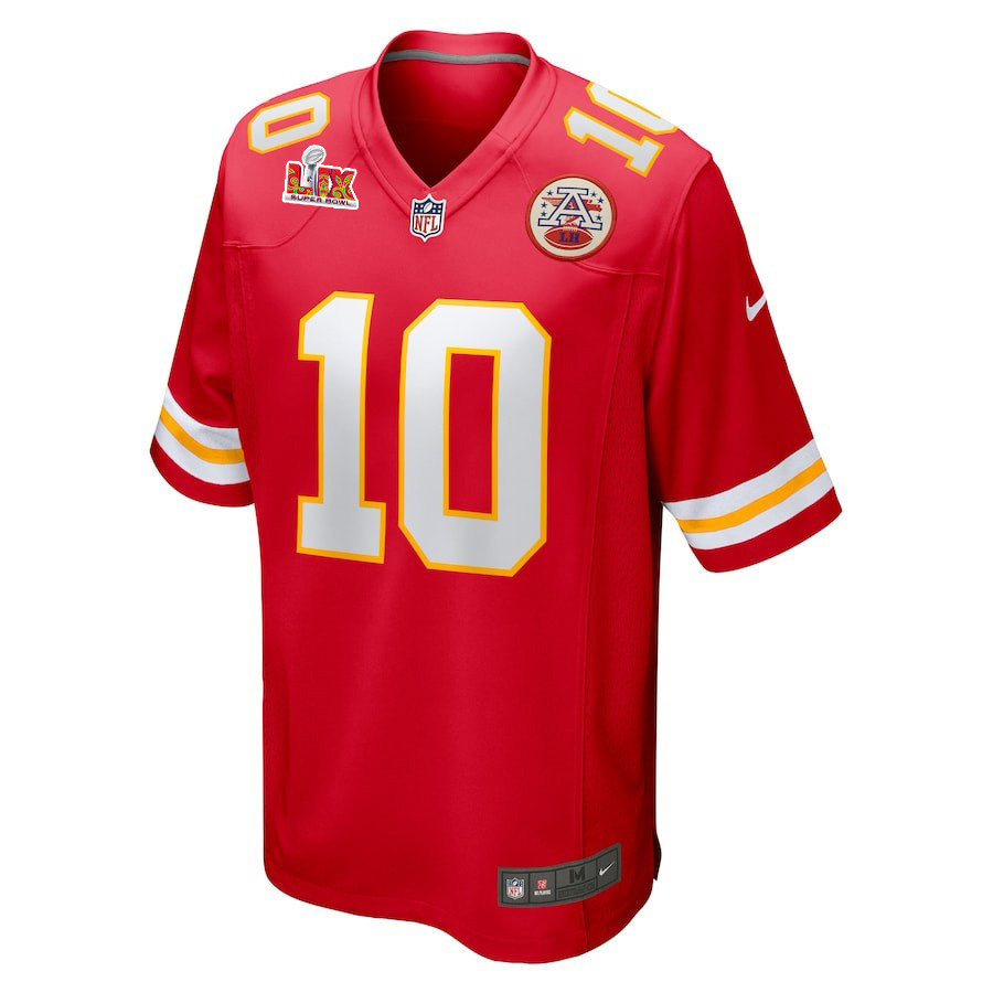 Isiah Pacheco #10 Kansas City Chiefs Super Bowl LIX Jersey - Men's - Red