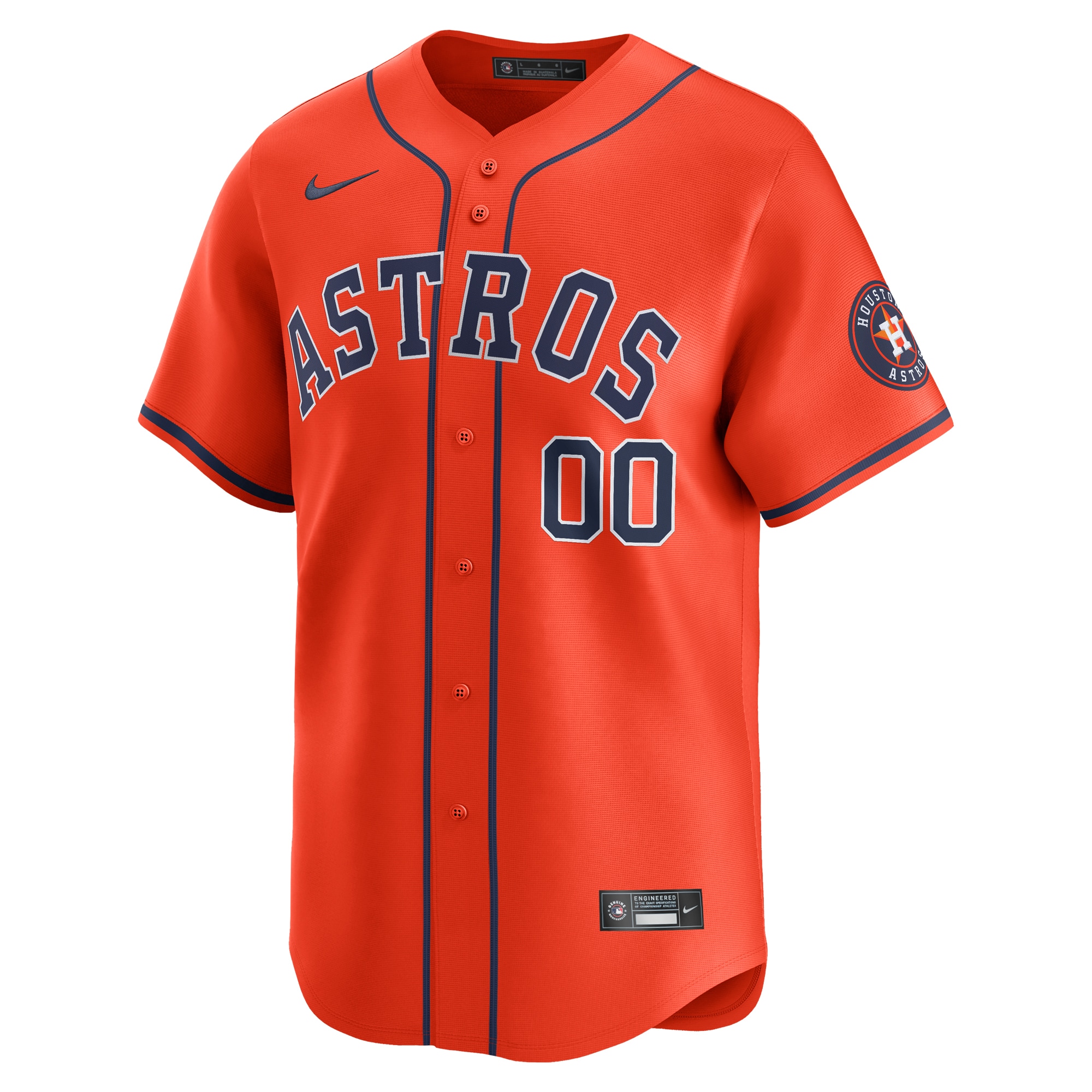Houston Astros   Alternate Limited Custom Jersey Orange
