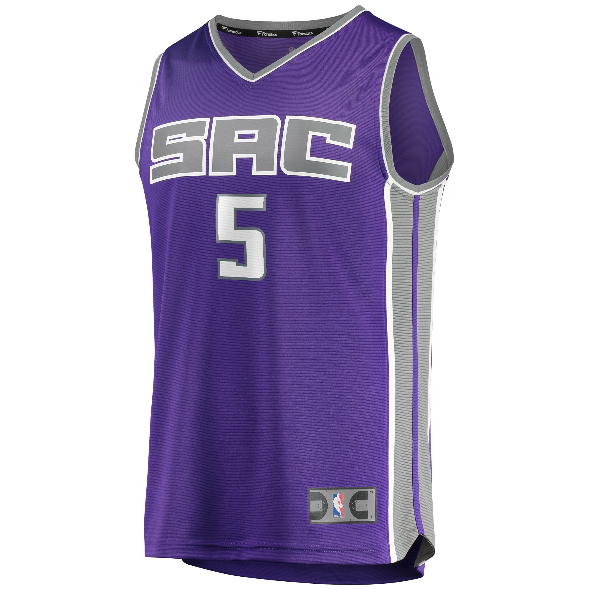 De'Aaron Fox Sacramento Kings Fanatics Fast Break Player Replica Jersey - Icon Edition - Purple