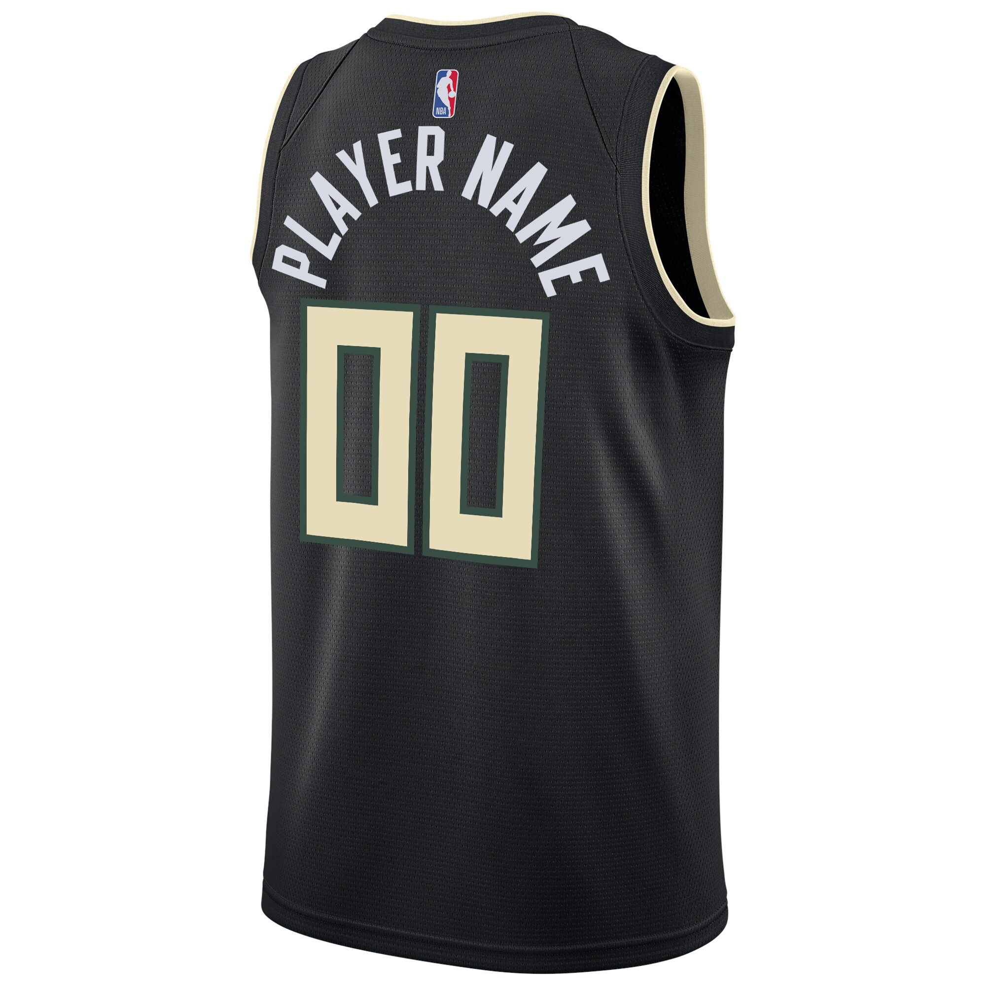 Milwaukee Bucks Jordan Brand Swingman Custom Jersey - Statement Edition - Black