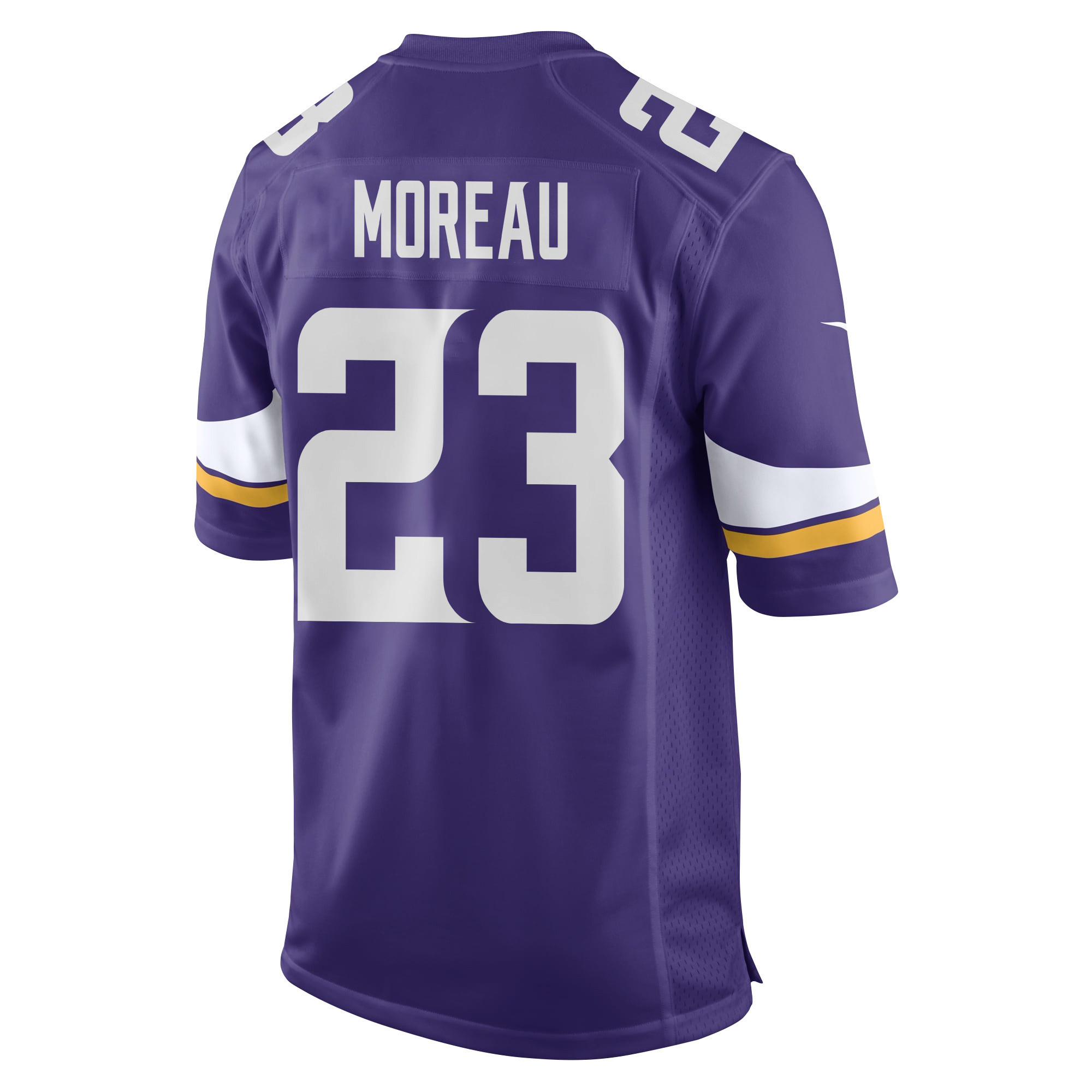 Fabian Moreau 23 Minnesota Vikings Super Bowl LIX New Orleans Patch Game Men Jersey - Purple