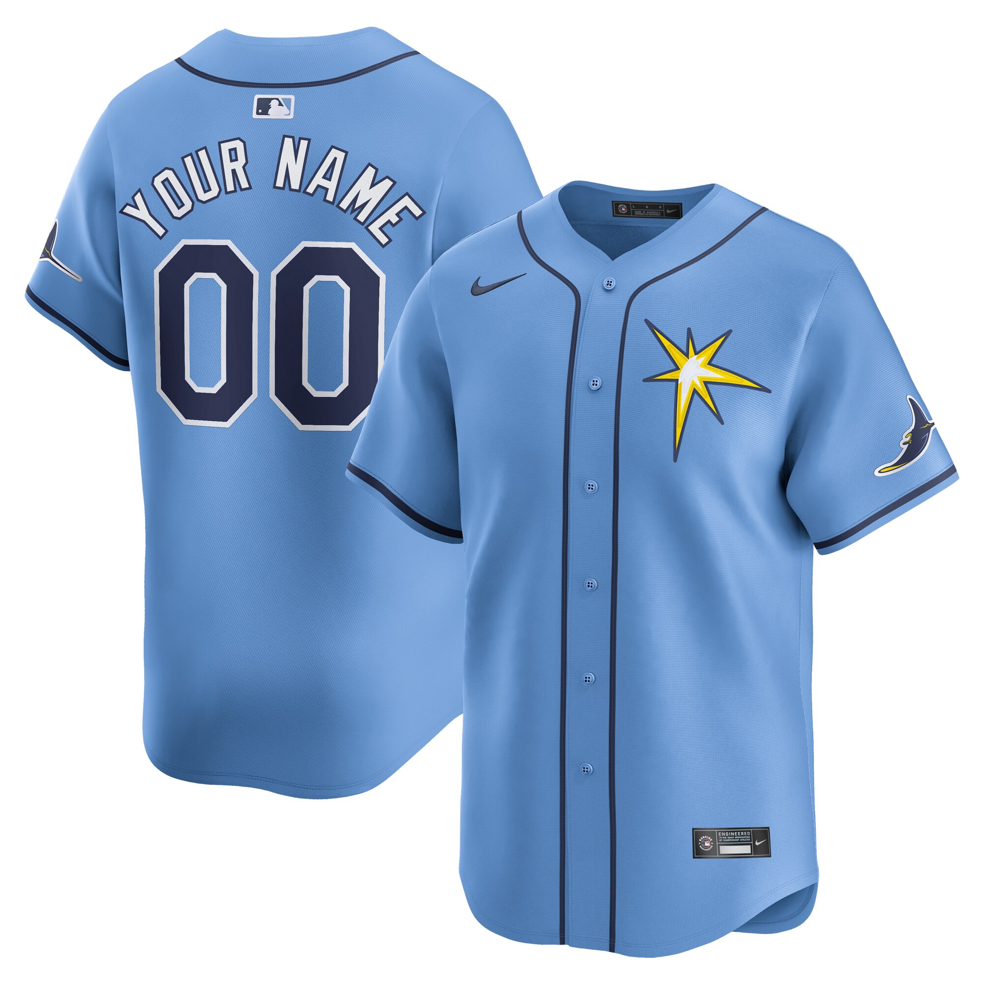 Tampa Bay Rays   Alternate Limited Custom Jersey Light Blue