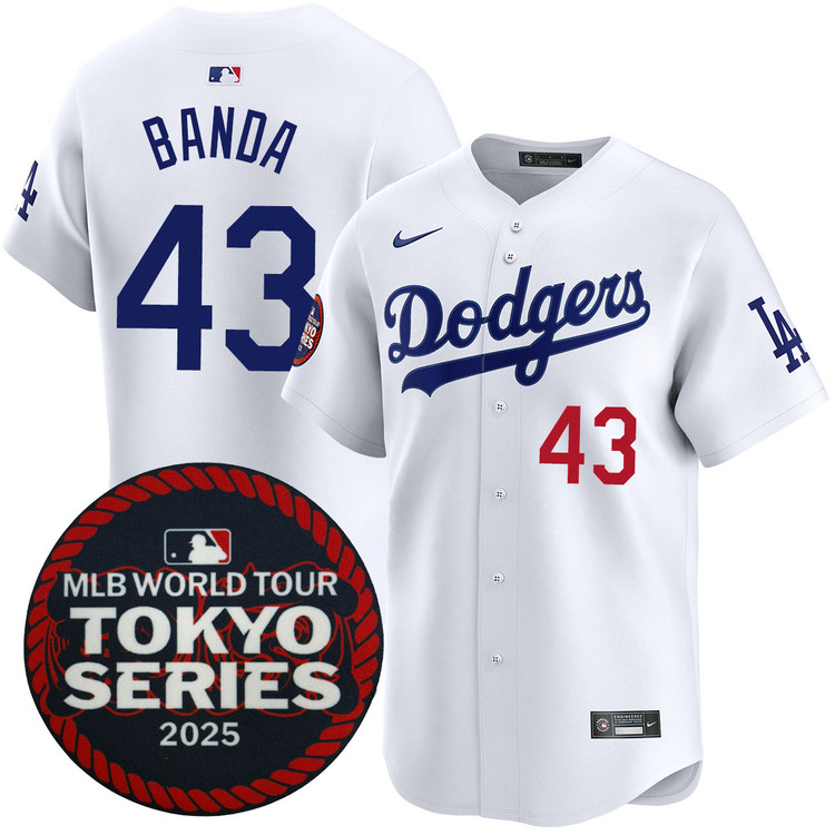 Anthony Banda Los Angeles Dodgers Home 2025 Tokyo Series Jersey