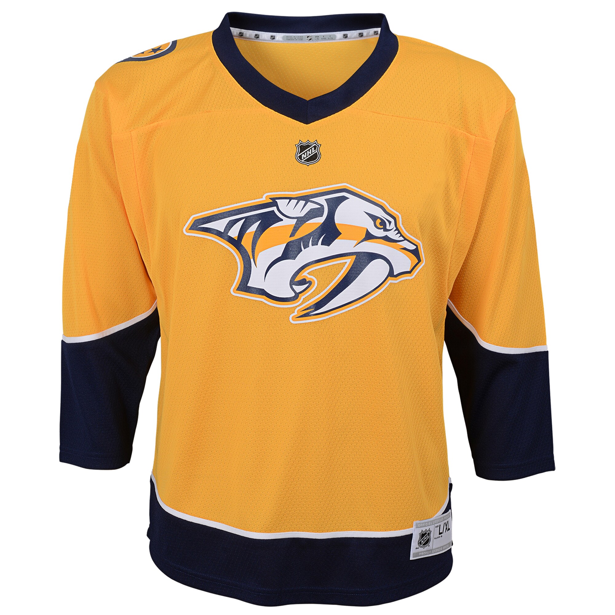 Nashville Predators Youth Home Replica Custom Jersey - Gold