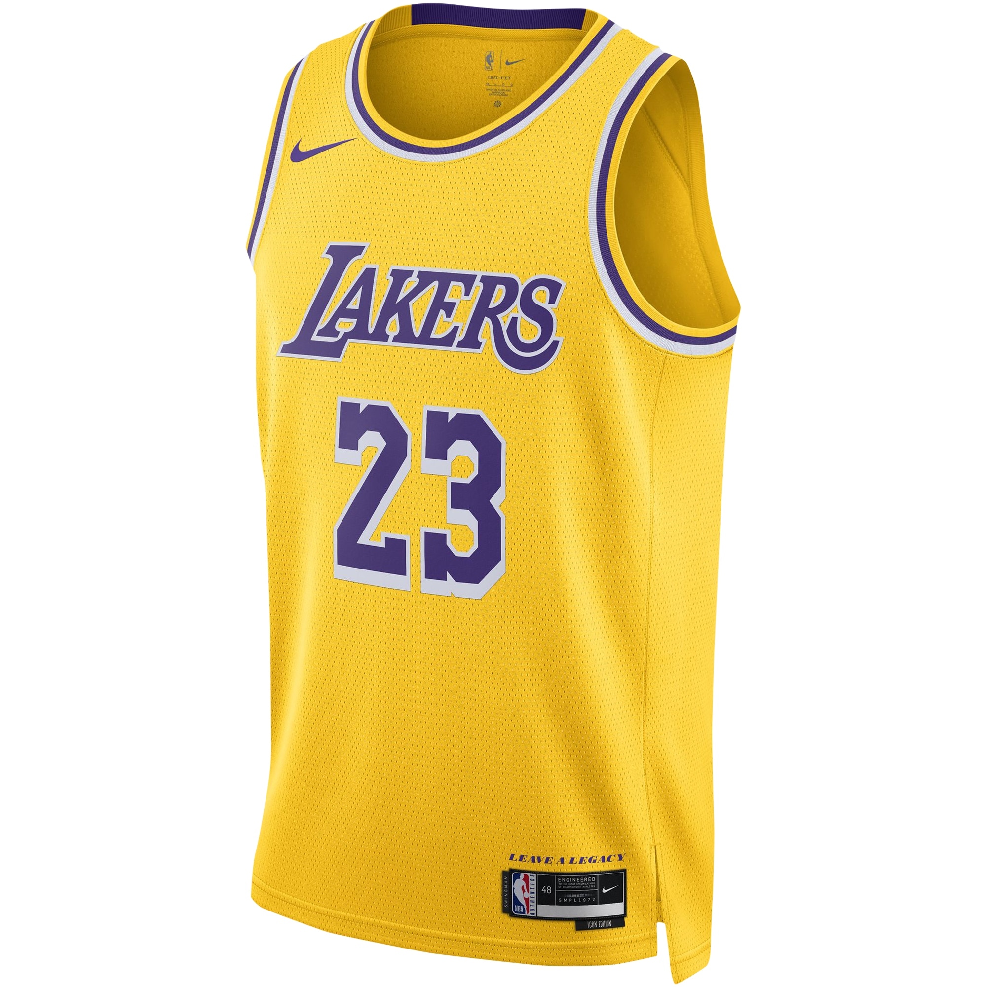 LeBron James Los Angeles Lakers Unisex Swingman Jersey - Icon Edition - Gold