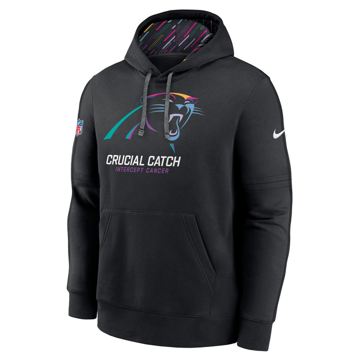 Carolina Panthers 2024 Crucial Catch Club Pullover Hoodie - Black