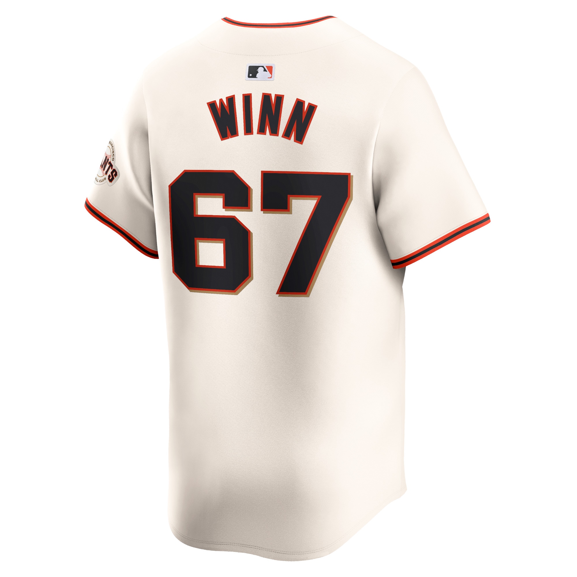 Keaton Winn San Francisco Giants  Home Limited Player Jersey - Cream