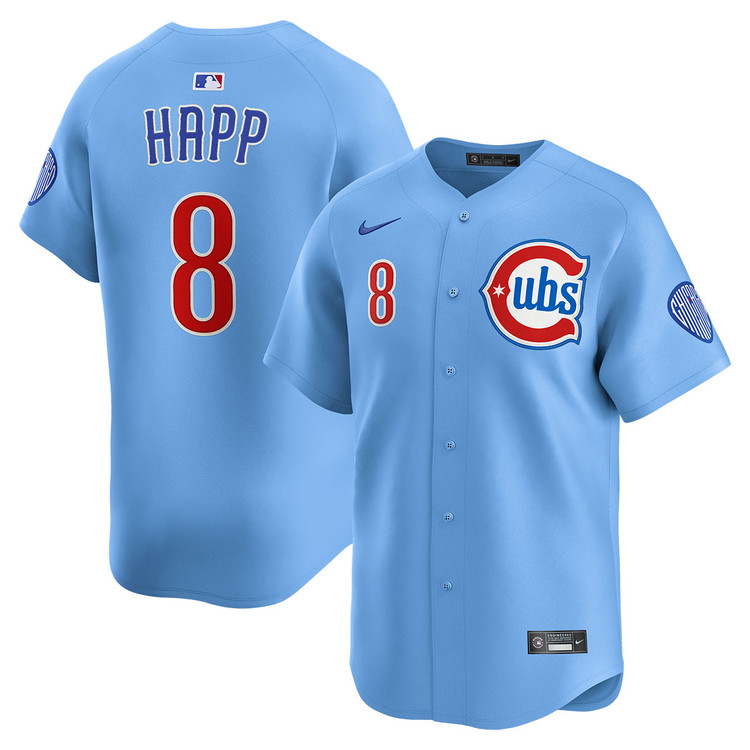 Ian Happ Chicago Cubs Blues Alternate Limited Jersey