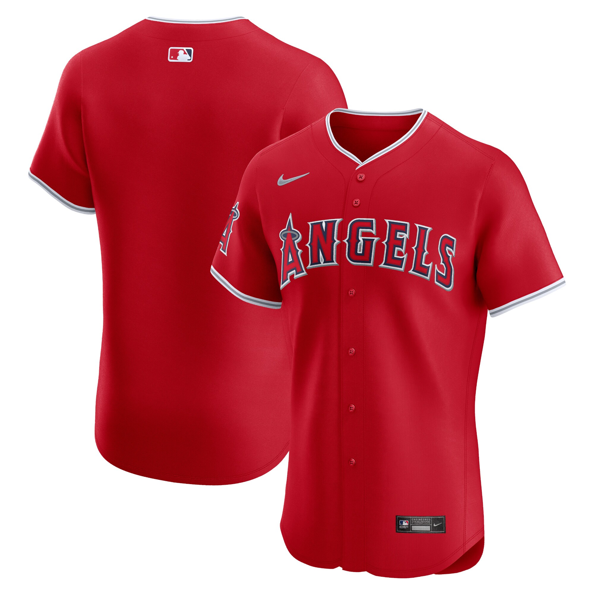 Los Angeles Angels  Alternate Vapor Premier Elite Patch Jersey - Red