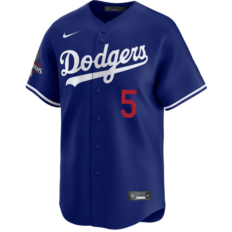 Freddie Freeman Los Angeles Dodgers Alternate Royal Limited World Series Champions Jersey