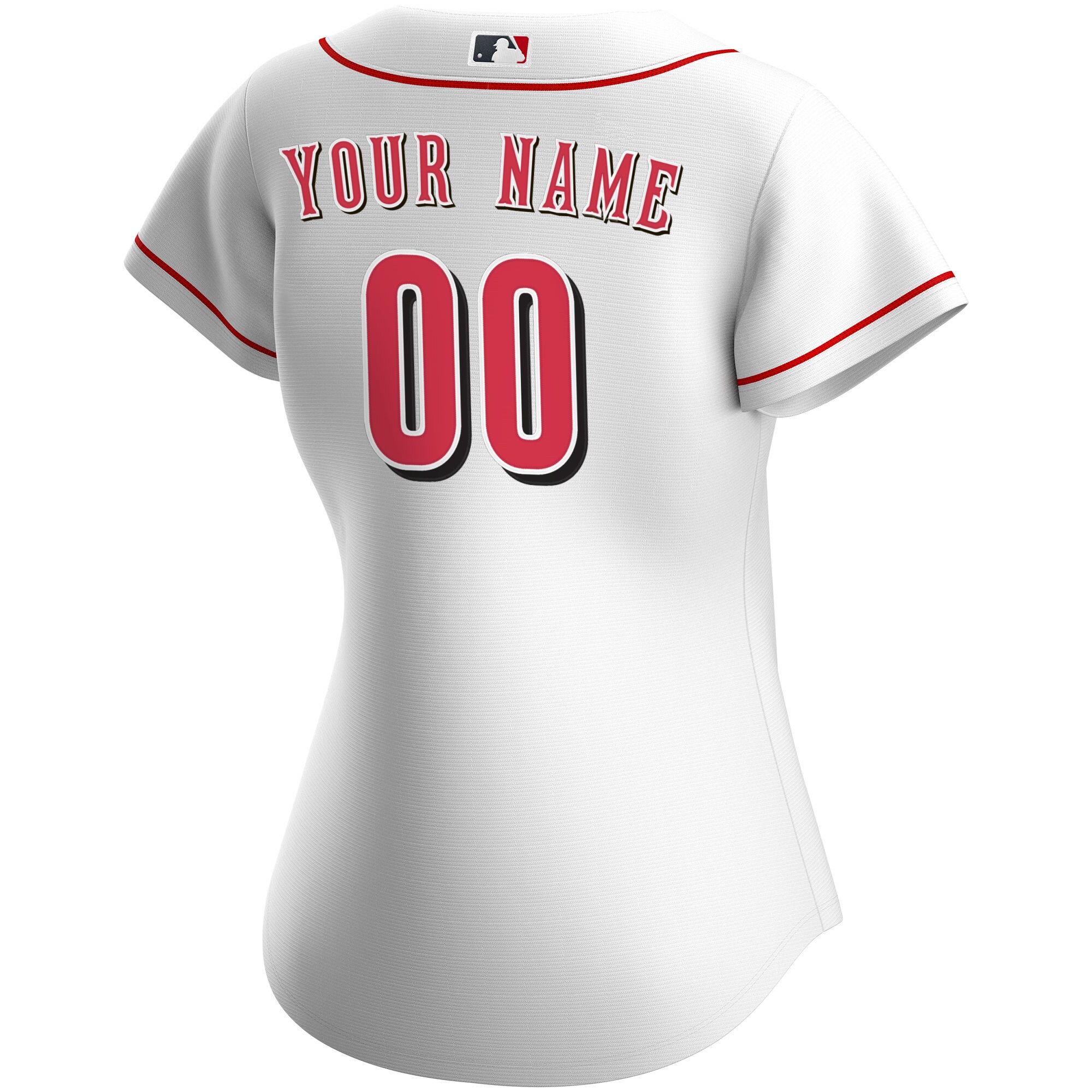 Cincinnati Reds  Women's Home Replica Custom Jersey - White