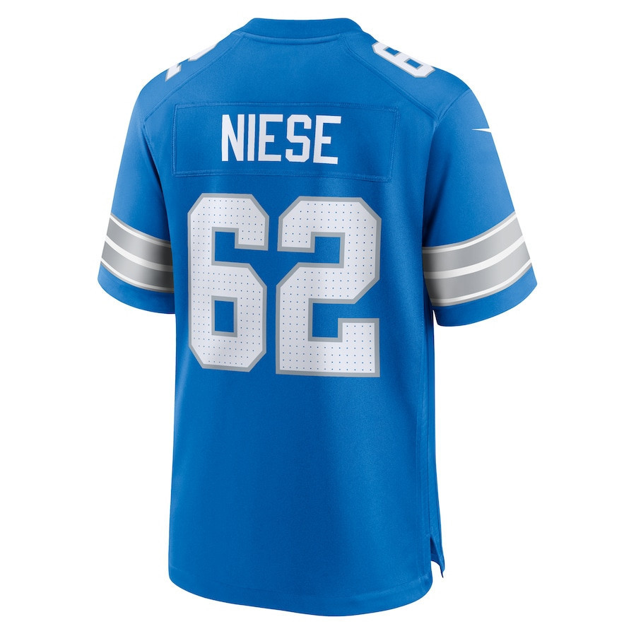 Michael Niese #62 Detroit Lions Super Bowl LIX Jersey - Men's - Blue