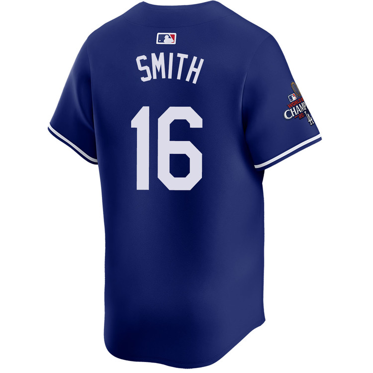 Will Smith Los Angeles Dodgers Alternate Royal Limited World Series Champions Jersey