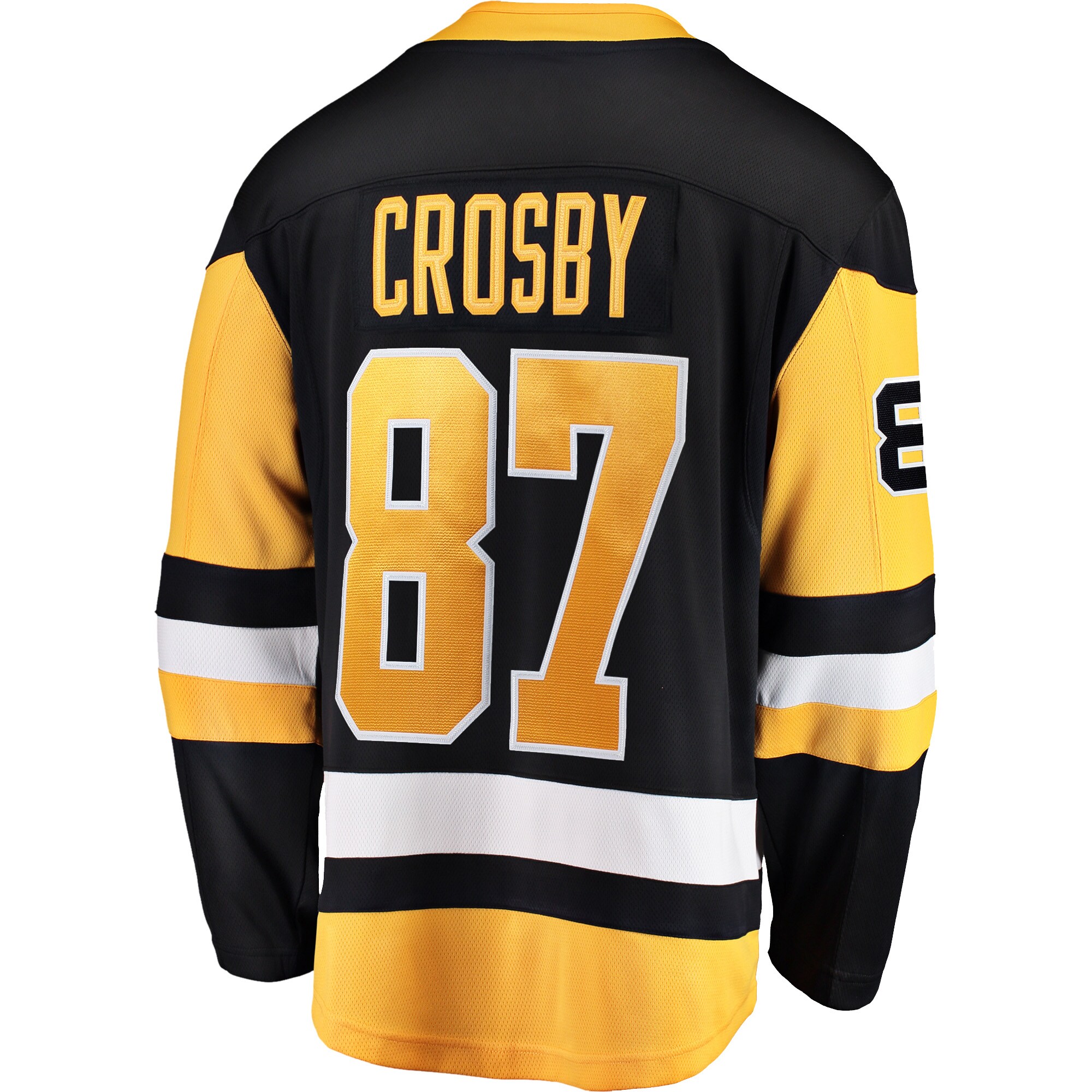 Sidney Crosby Pittsburgh Penguins Fanatics Captain Patch Home Breakaway Jersey - Black