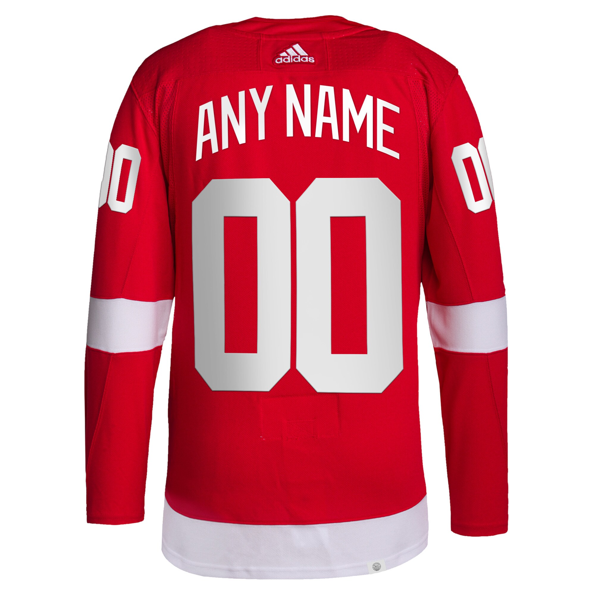 Detroit Red Wings adidas  Home  Primegreen Authentic Custom Jersey - Red