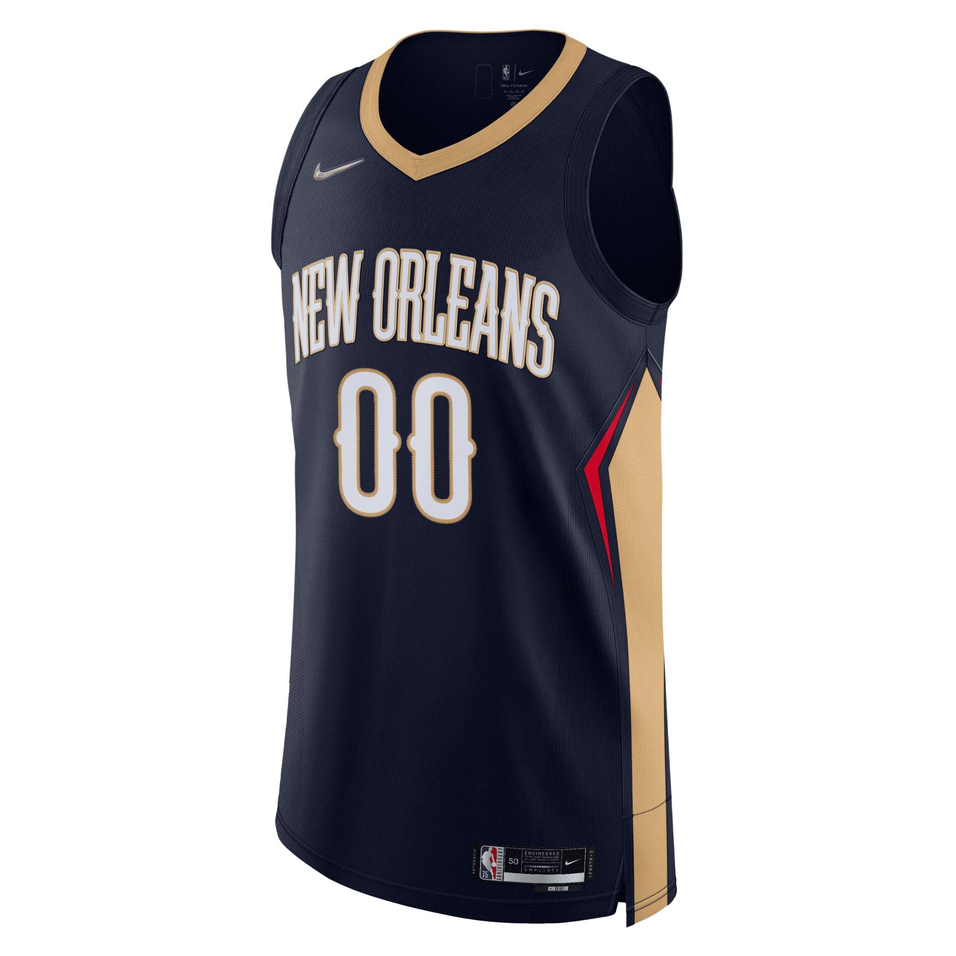 New Orleans Pelicans 2021\/22 Diamond Authentic Custom Jersey - Icon Edition - Navy