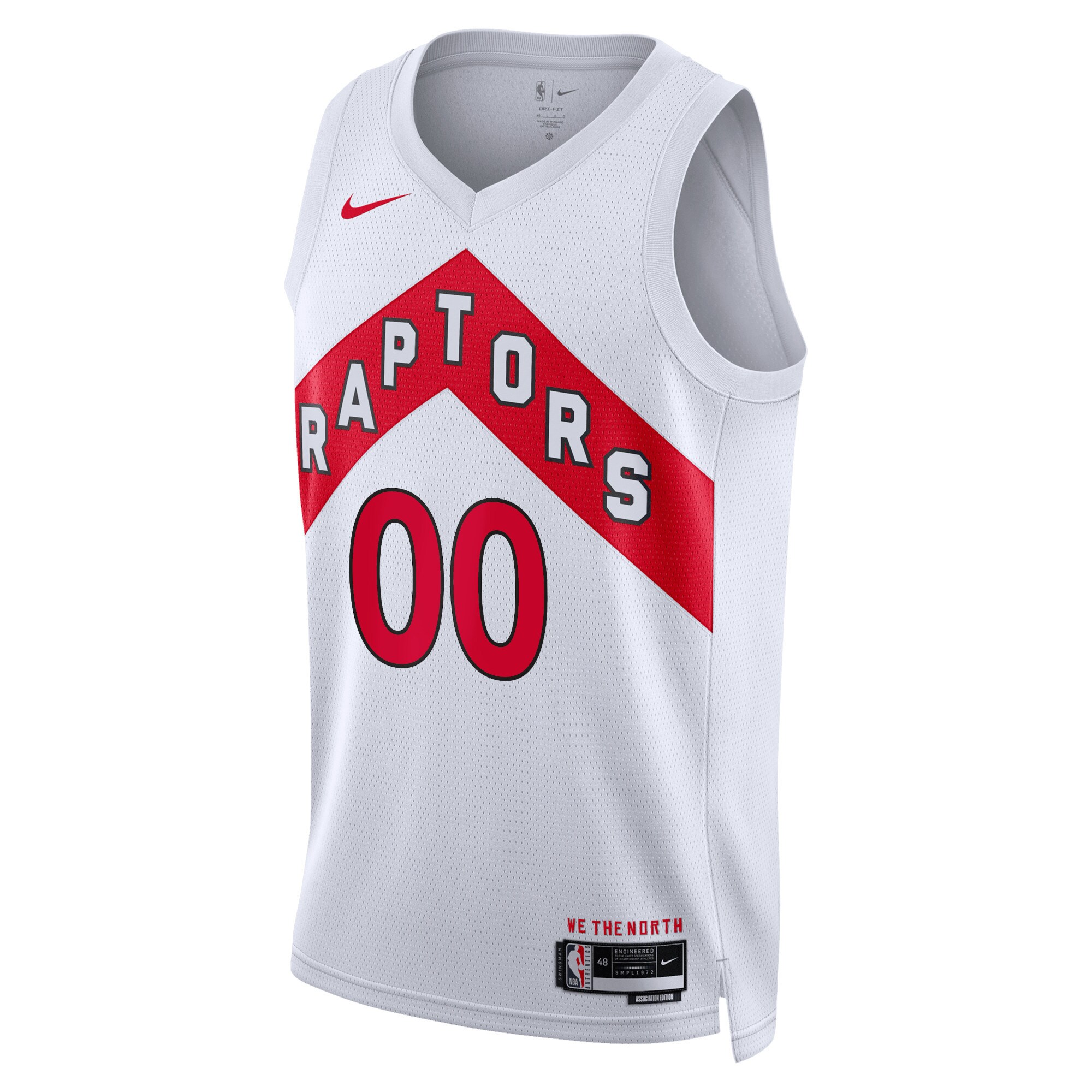 Toronto Raptors Unisex Swingman Custom Jersey White - Association Edition