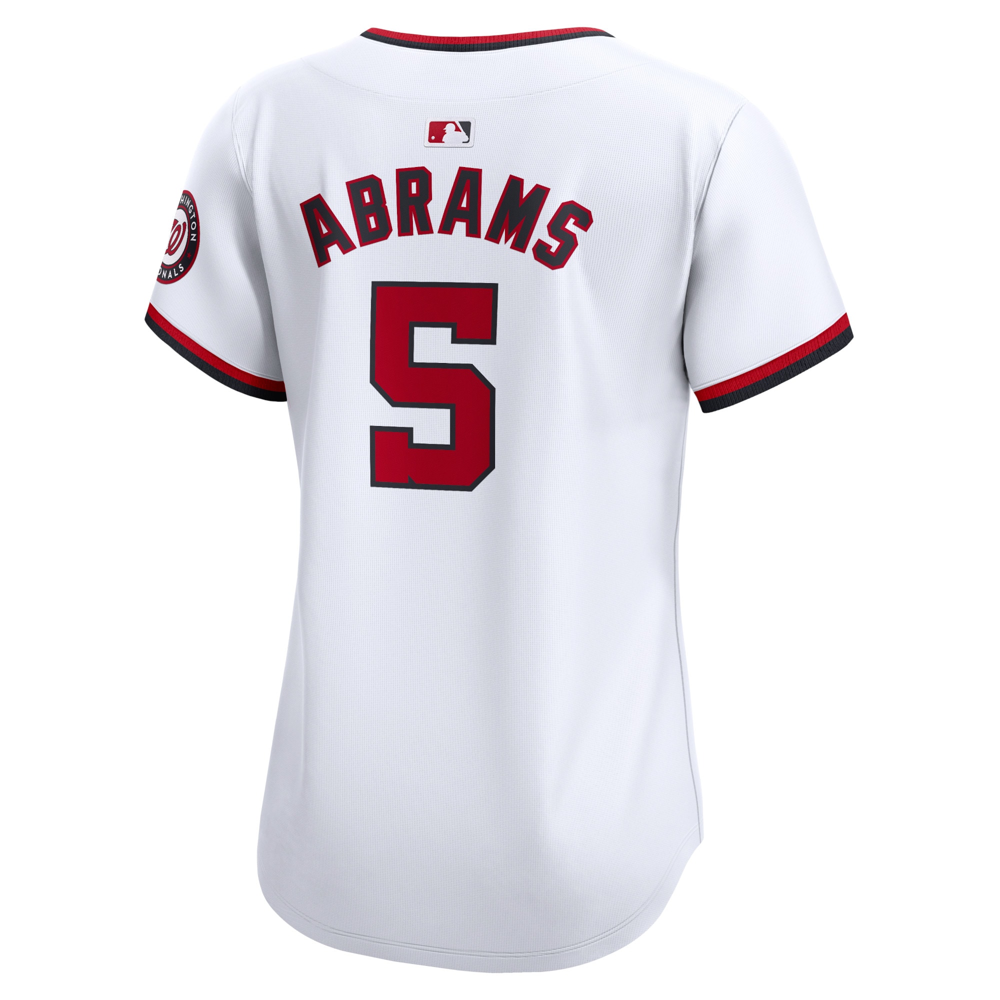 CJ Abrams Washington Nationals  Women's Home Limited Player Jersey White
