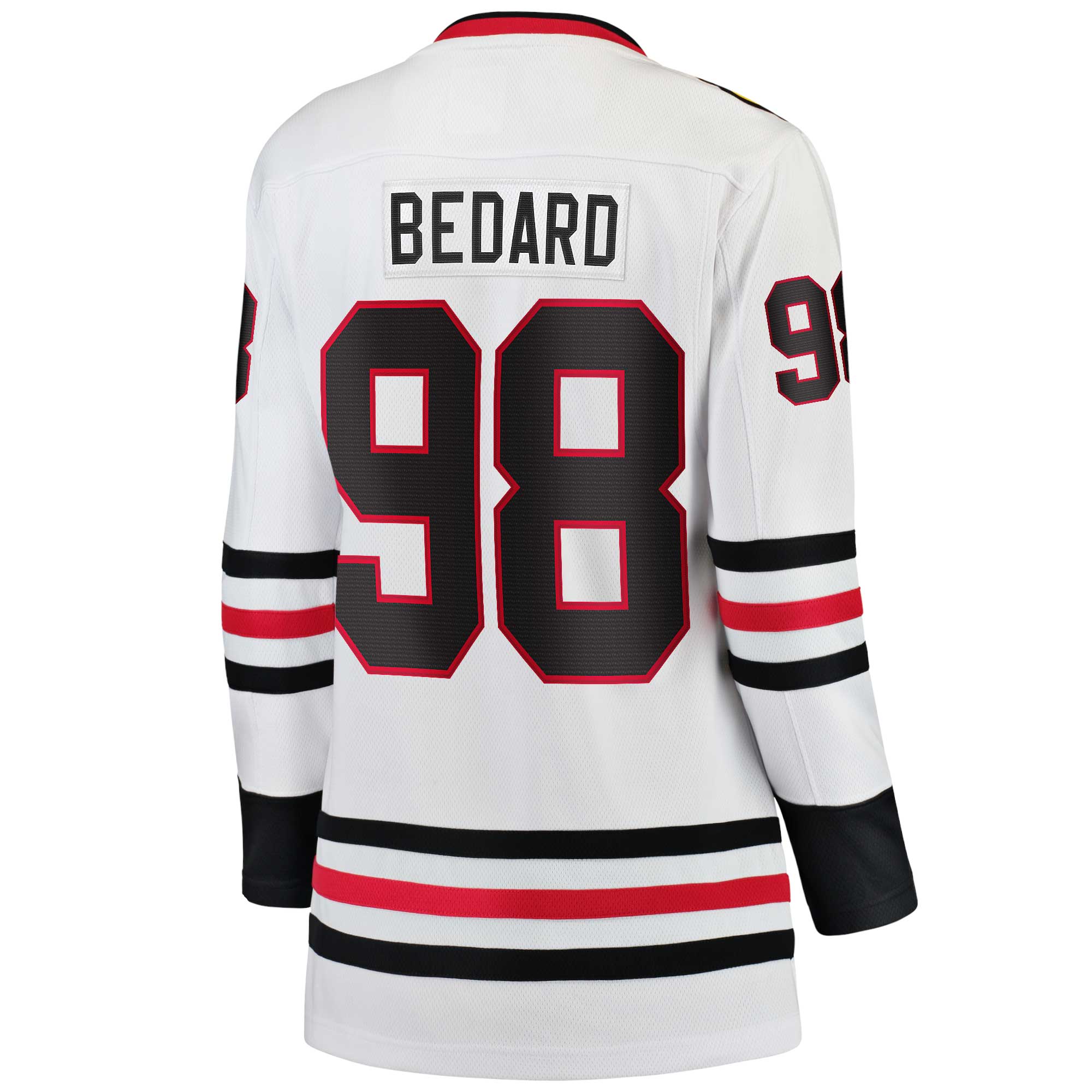 Connor Bedard Chicago Blackhawks Fanatics Women's Away Premier Breakaway Player Jersey - White