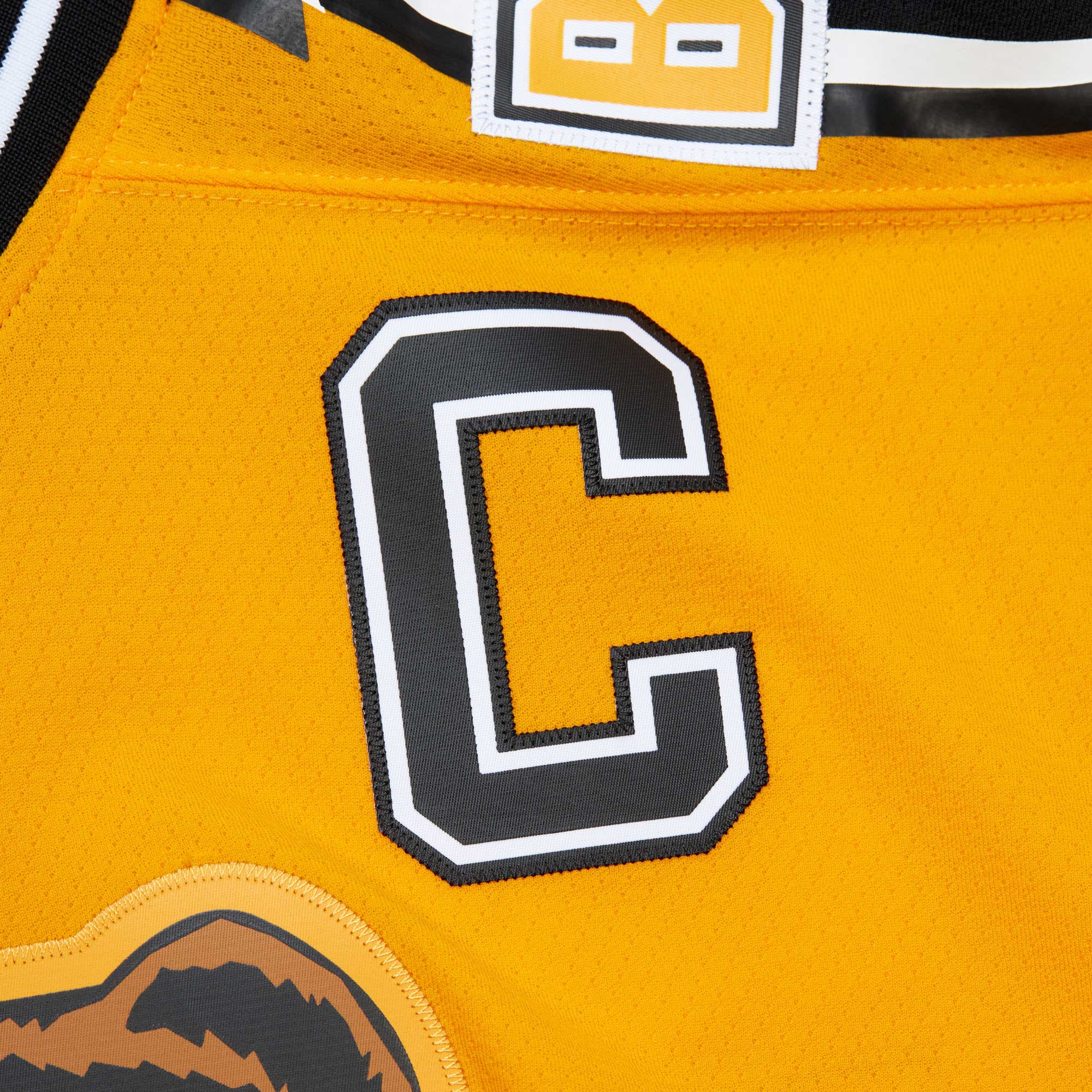 Ray Bourque Boston Bruins Mitchell & Ness  1996\/97 Captain Patch Blue Line Player Jersey - Gold