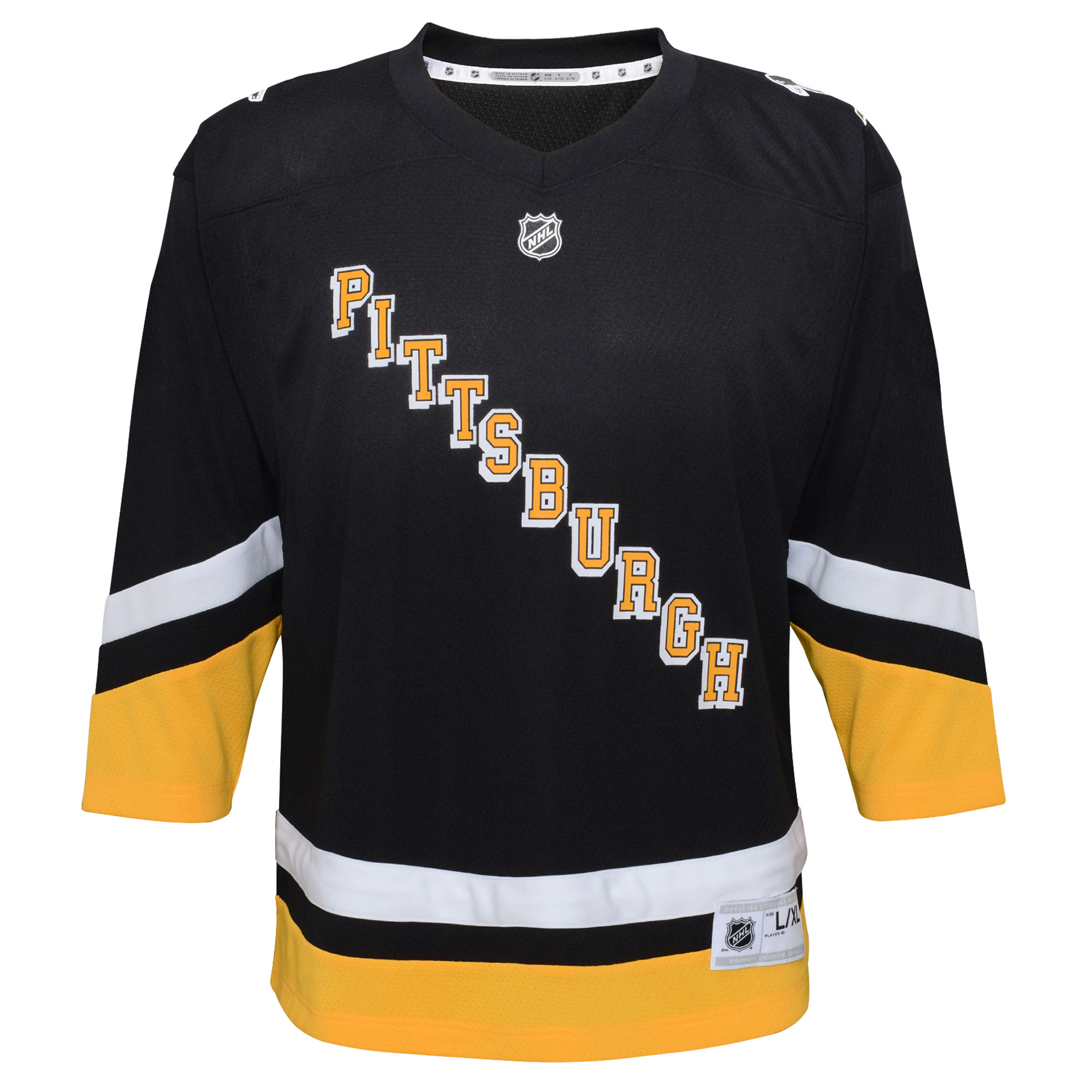Pittsburgh Penguins Preschool 2021\/22 Alternate Replica Jersey - Black