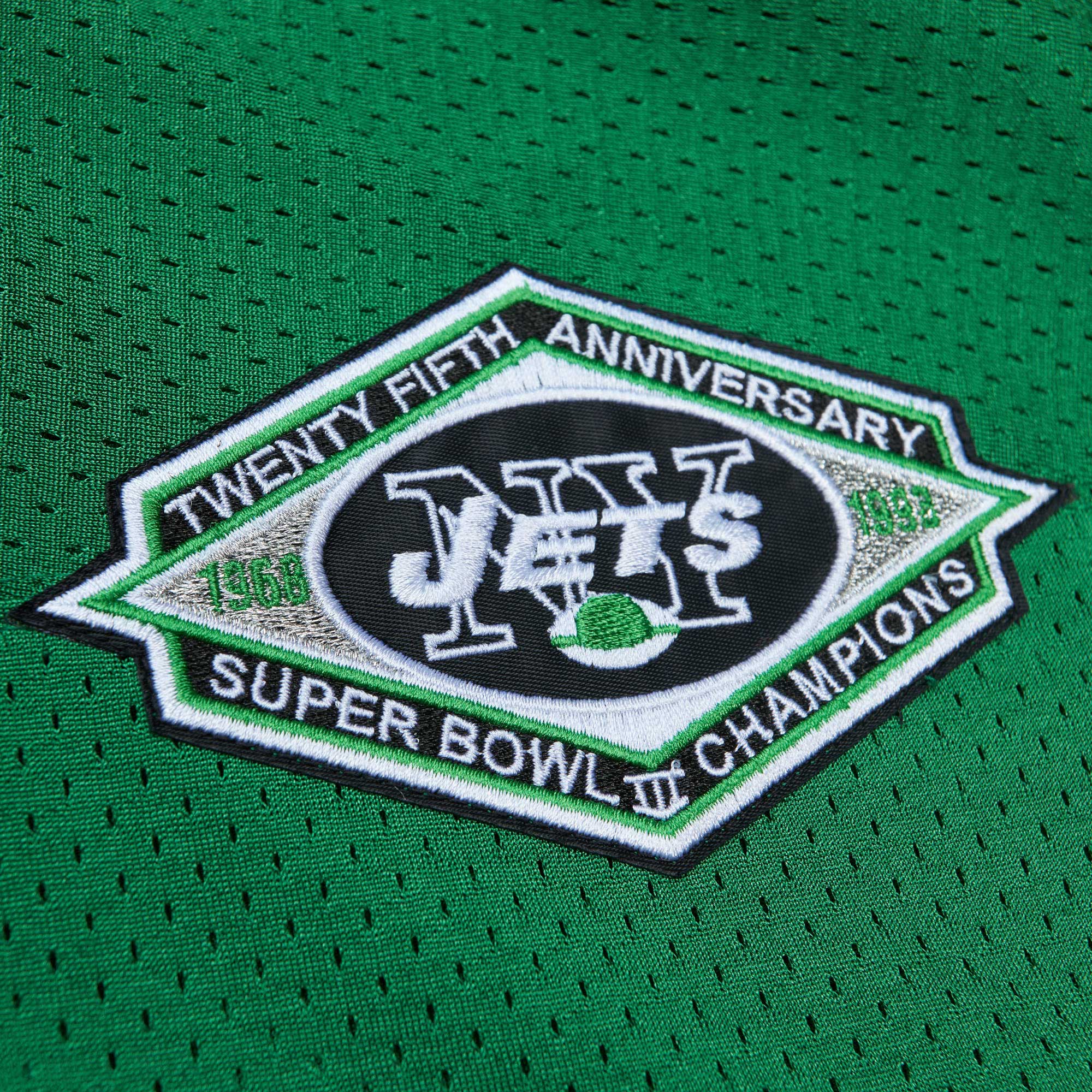 Boomer Esiason New York Jets Mitchell & Ness 1993 Authentic Throwback Retired Player Pocket Jersey - Kelly Green