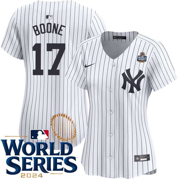 Aaron Boone New York Yankees Women's Home Limited World Series Jersey
